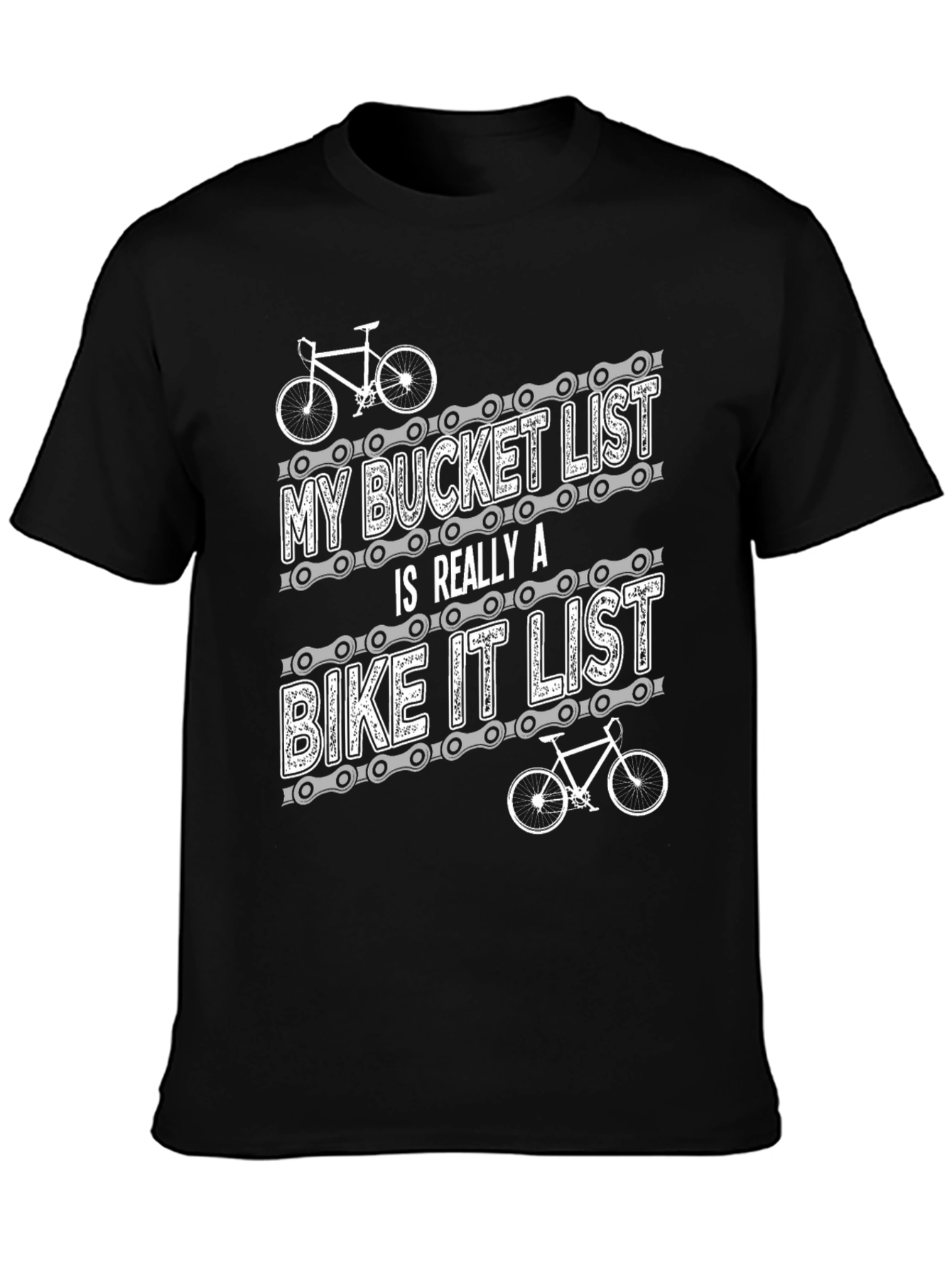 Bike It List T-Shirt - Cycling Enthusiast Apparel
