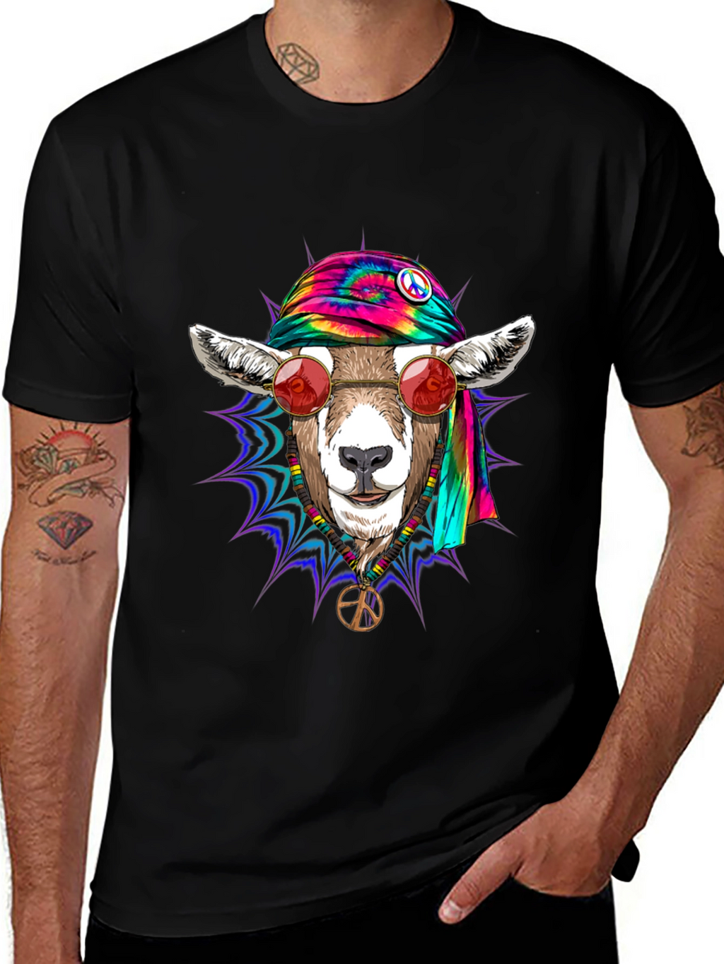Hippie Goat Graphic Tee
