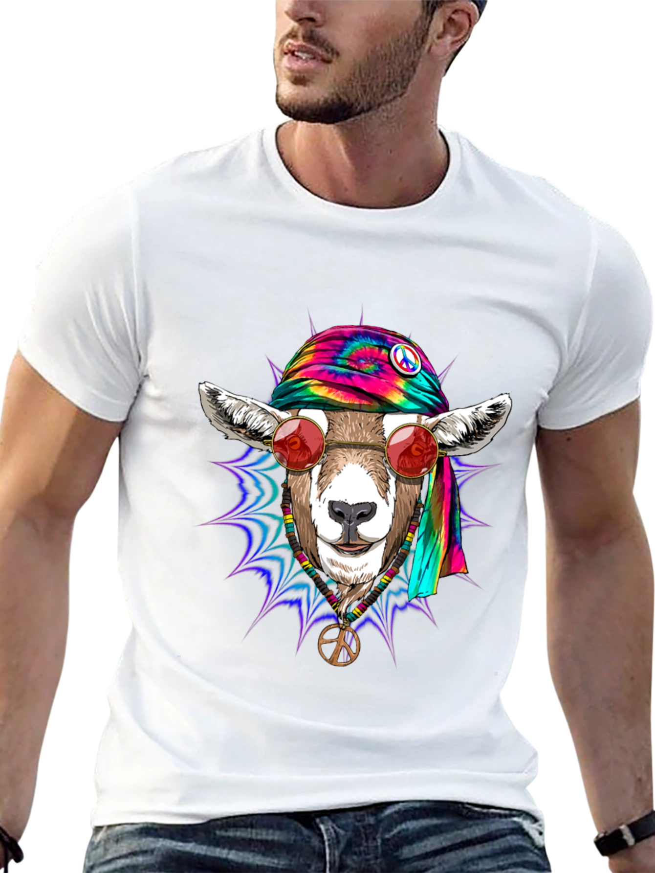 Hippie Goat Graphic Tee