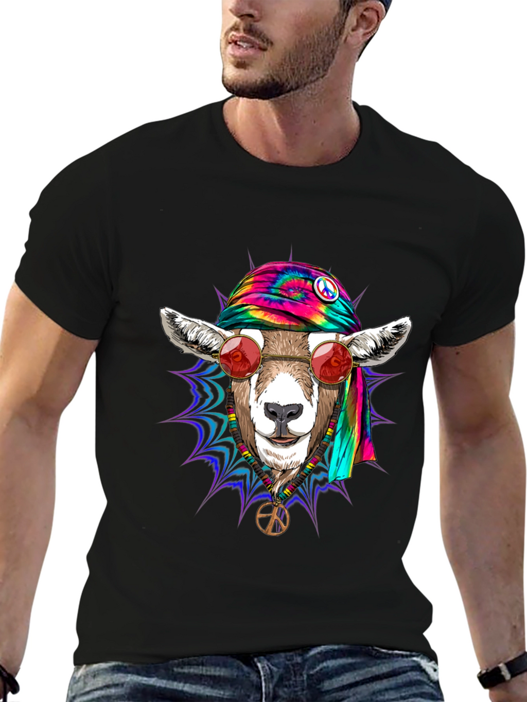 Hippie Goat Graphic Tee