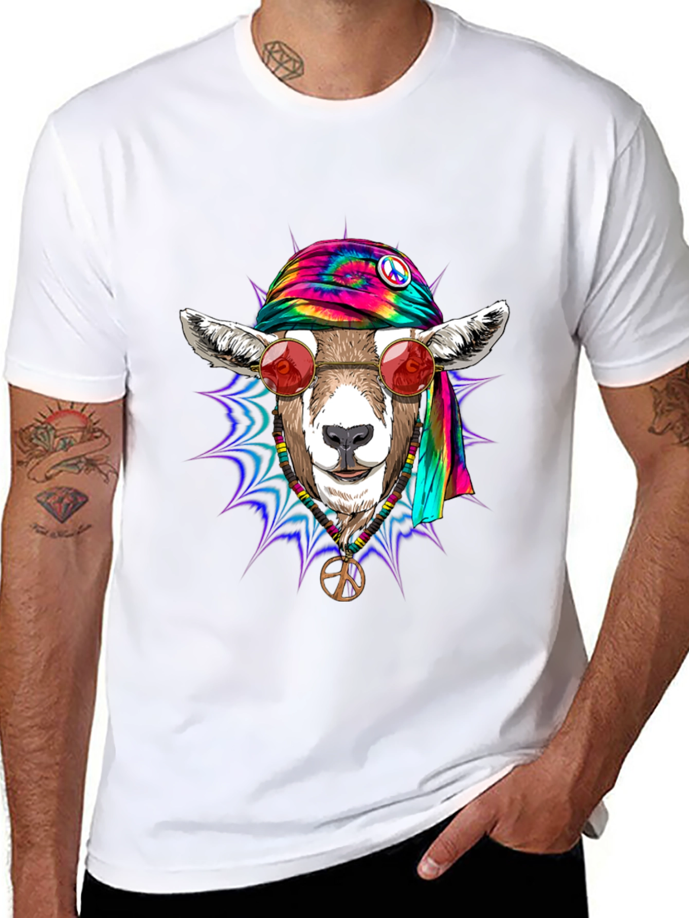 Hippie Goat Graphic Tee
