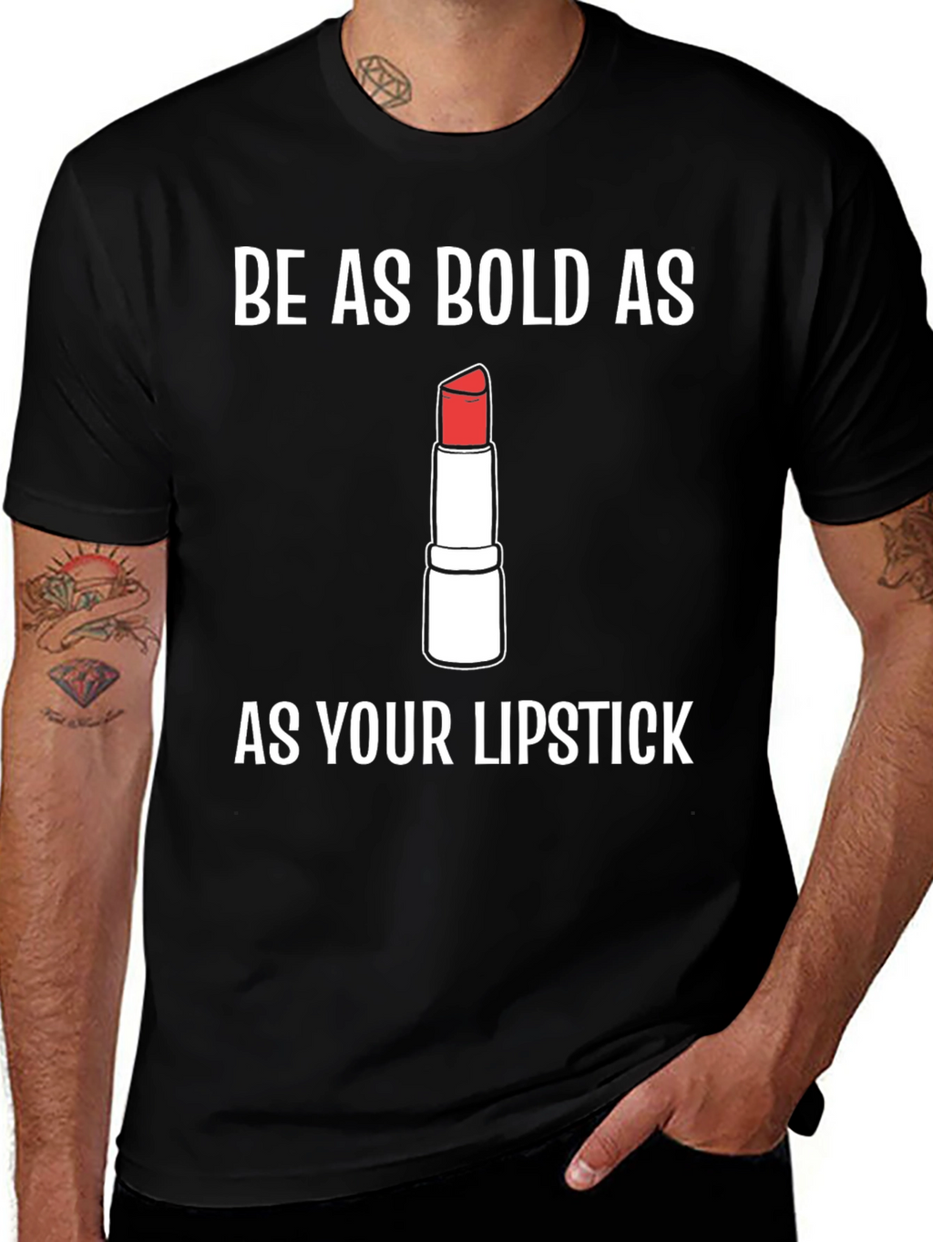 Bold Lipstick Graphic Tee - Trendy Statement Shirt