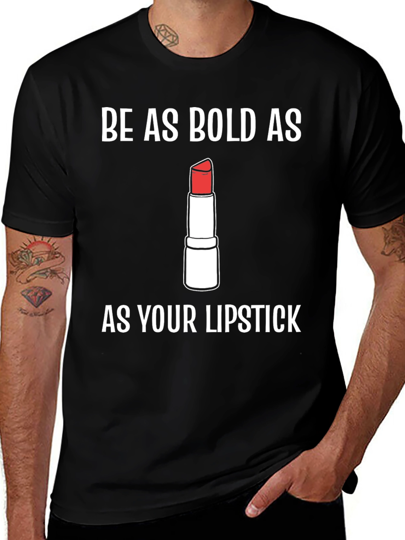 Bold Lipstick Graphic Tee - Trendy Statement Shirt