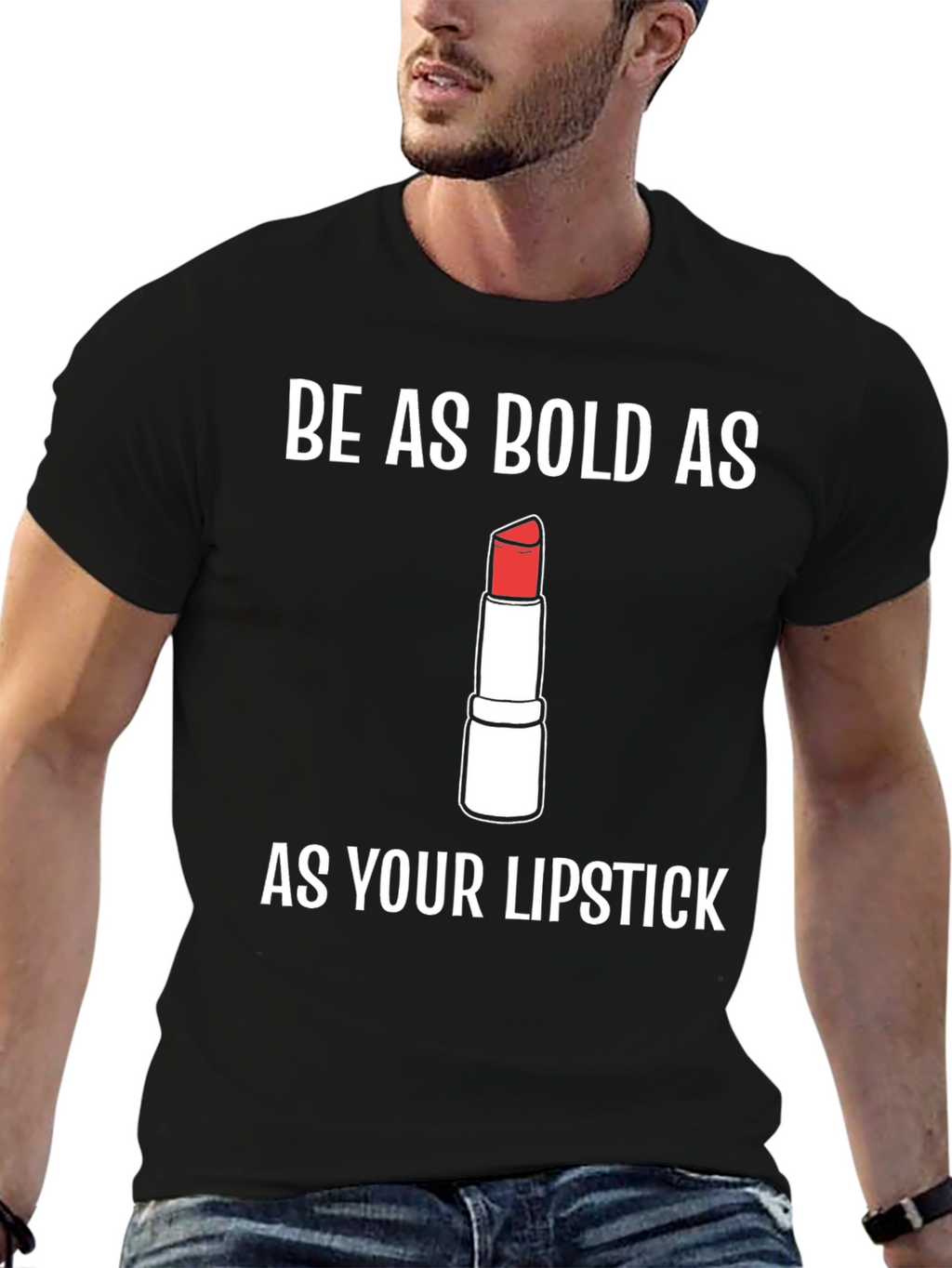 Bold Lipstick Graphic Tee - Trendy Statement Shirt