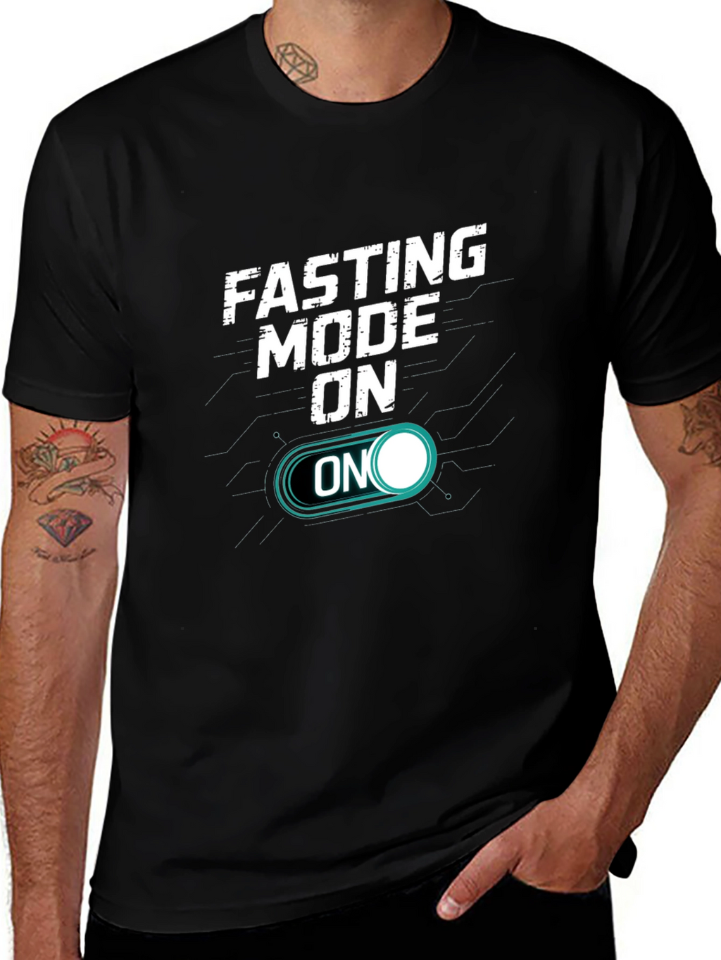 Fasting Mode On T-Shirt - Motivational Tee