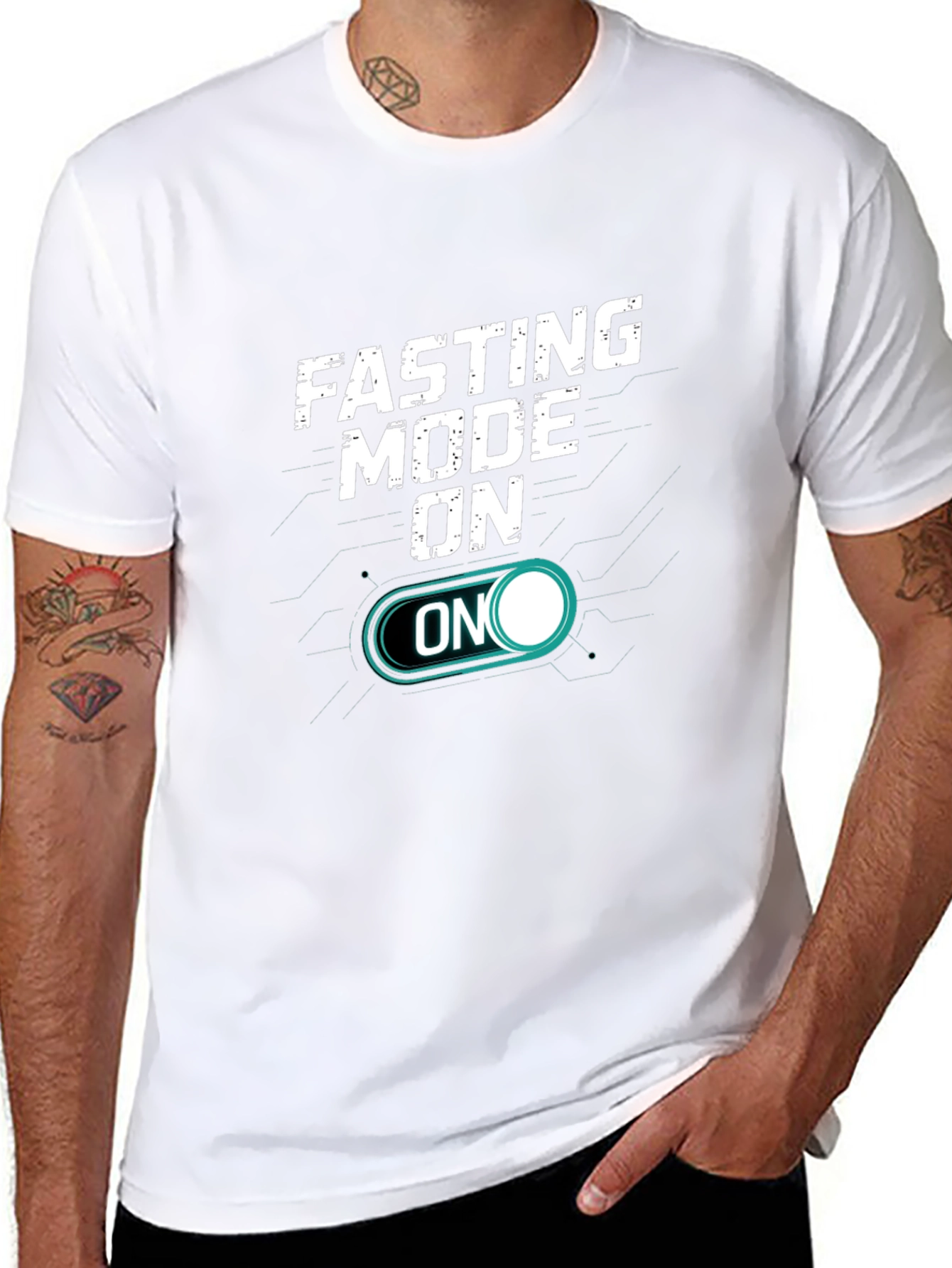 Fasting Mode On T-Shirt - Motivational Tee