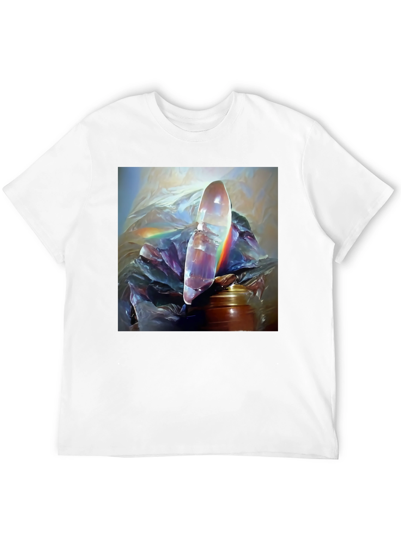 Abstract Crystal Art Black Tee