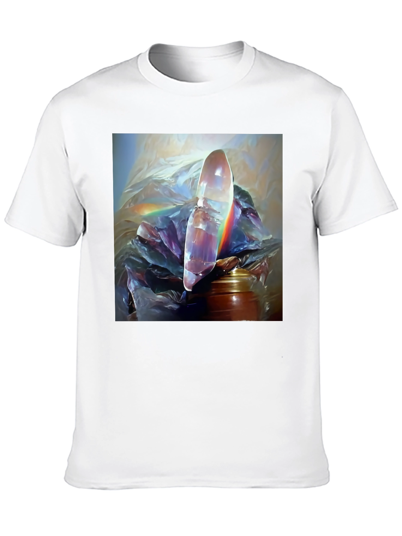Abstract Crystal Art Black Tee