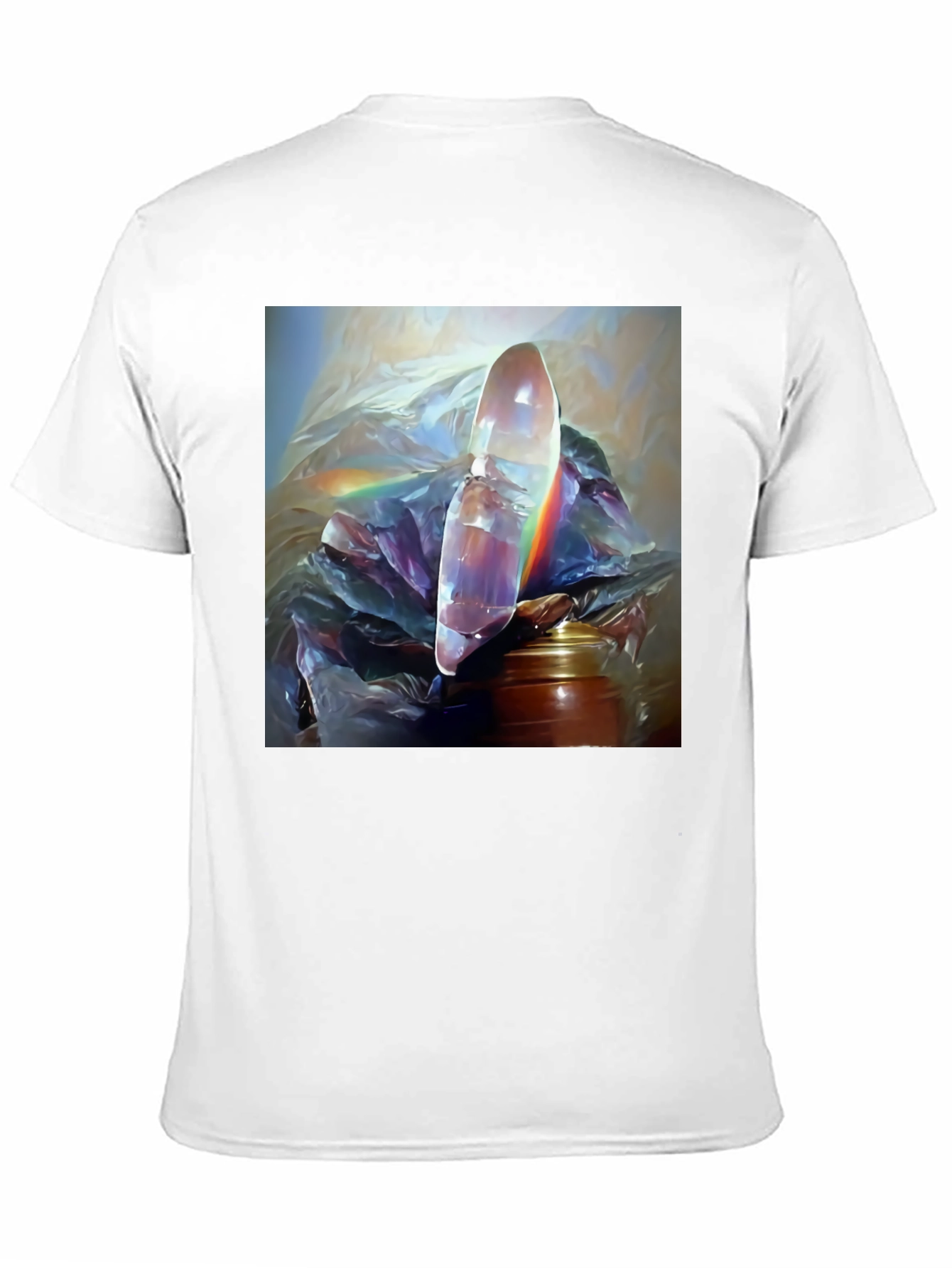 Abstract Crystal Art Black Tee
