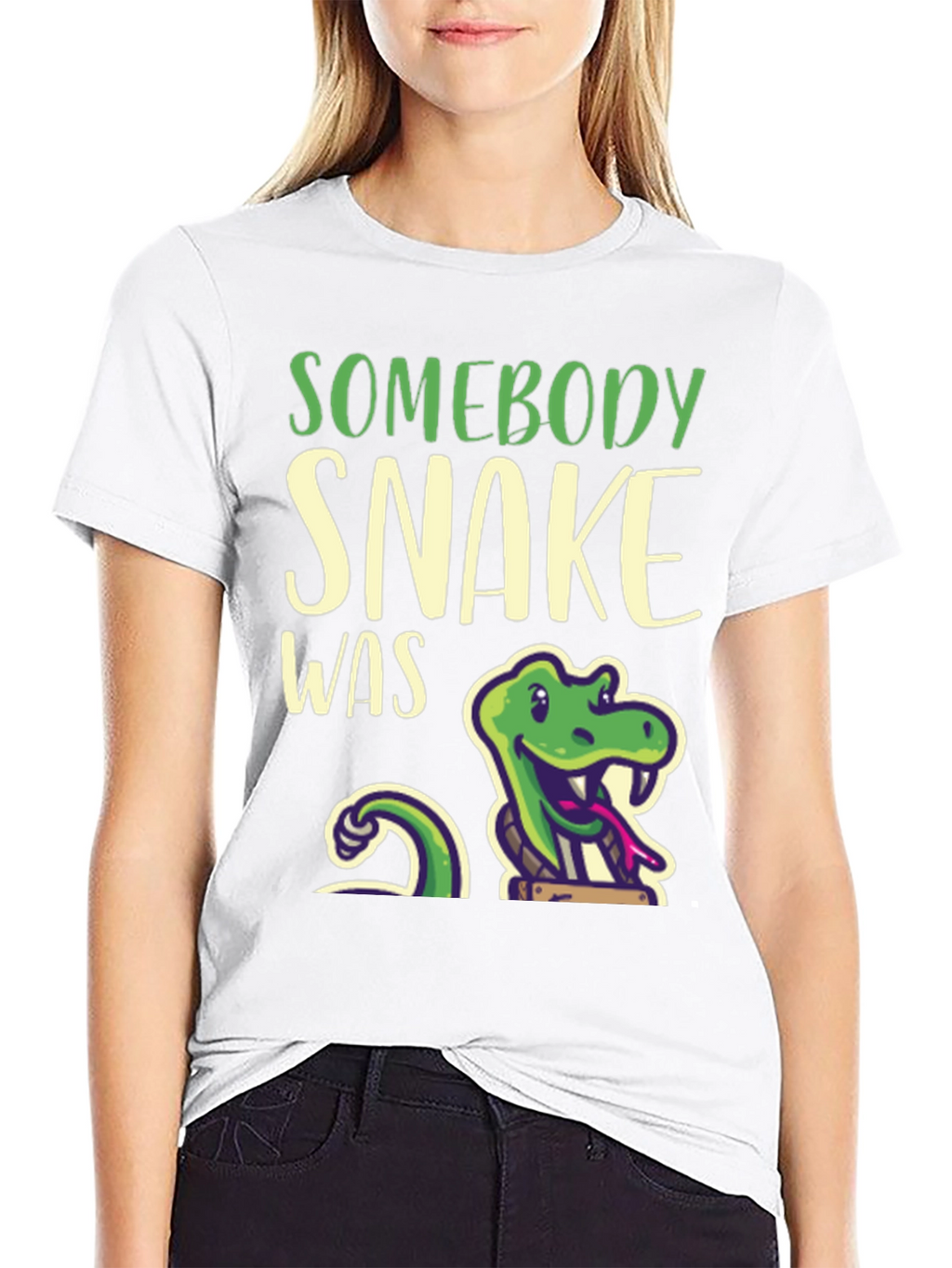 Somebody Snake Was T-Shirt - Funny Reptile Tee