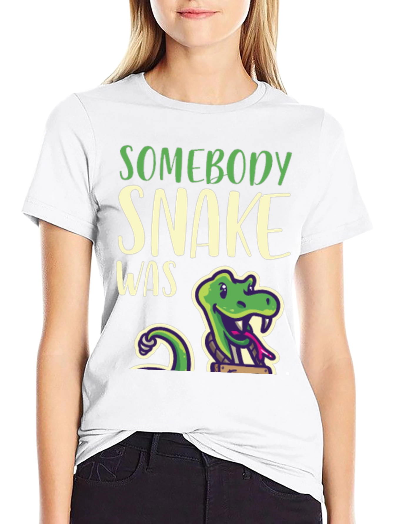 Somebody Snake Was T-Shirt - Funny Reptile Tee