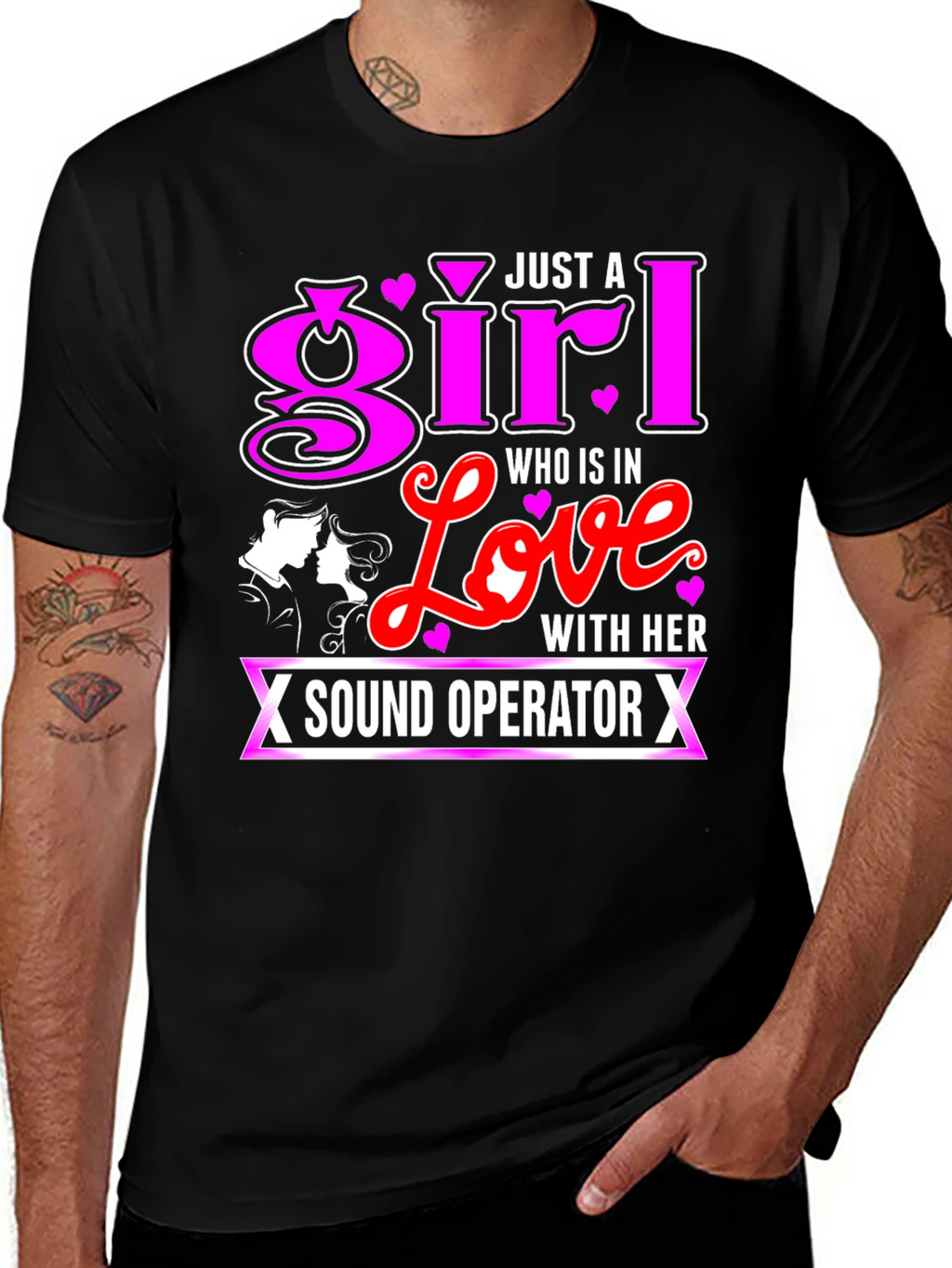 Girl in Love with Sound Operator T-Shirt