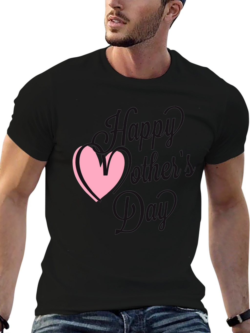 Love Mothers Day Black Tee