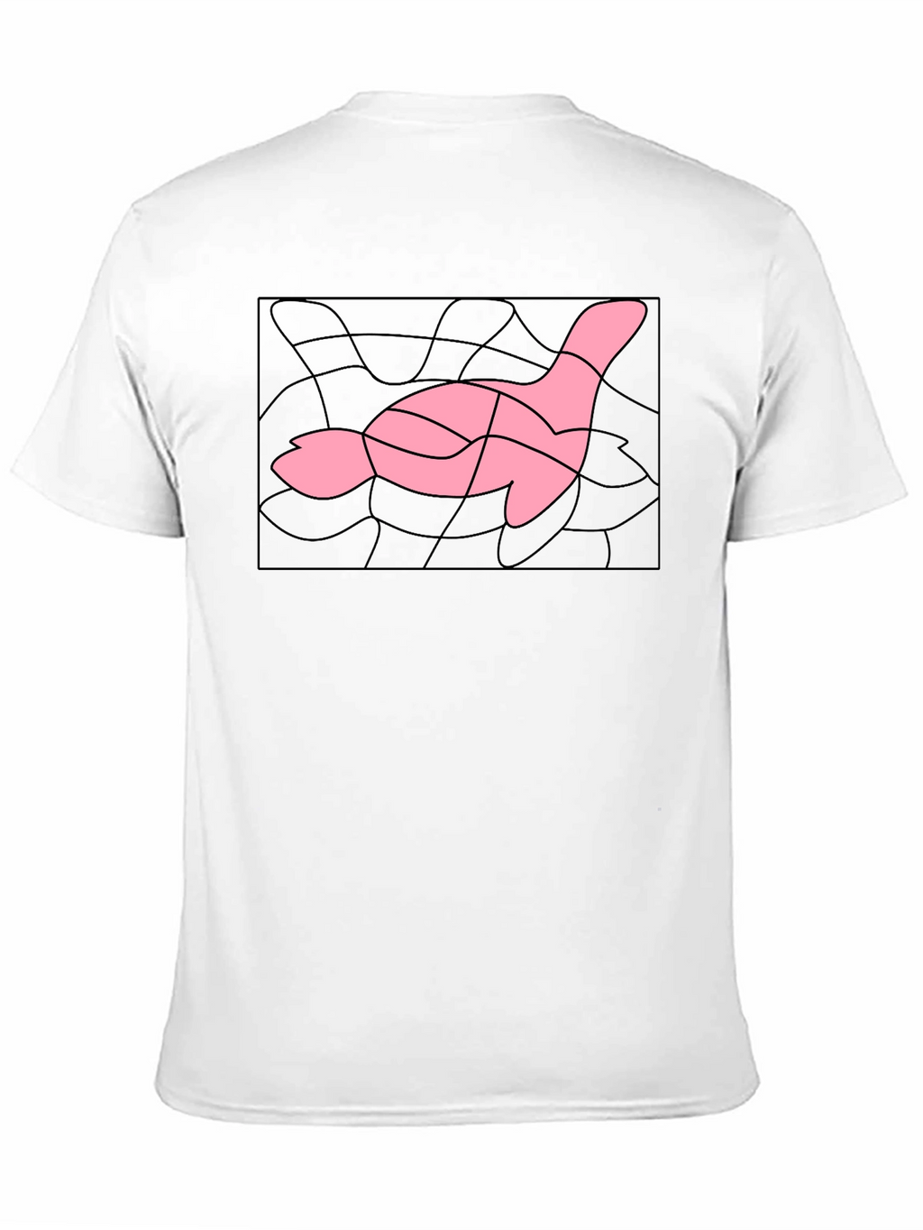 Abstract Pink Goose T-Shirt - Stylish Graphic Tee