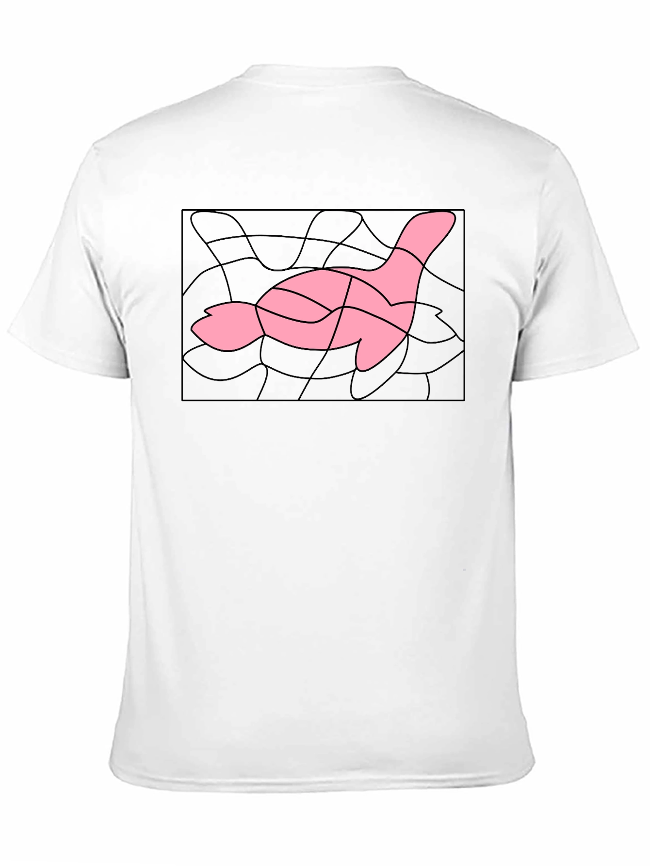 Abstract Pink Goose T-Shirt - Stylish Graphic Tee
