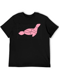 Abstract Pink Goose T-Shirt - Stylish Graphic Tee