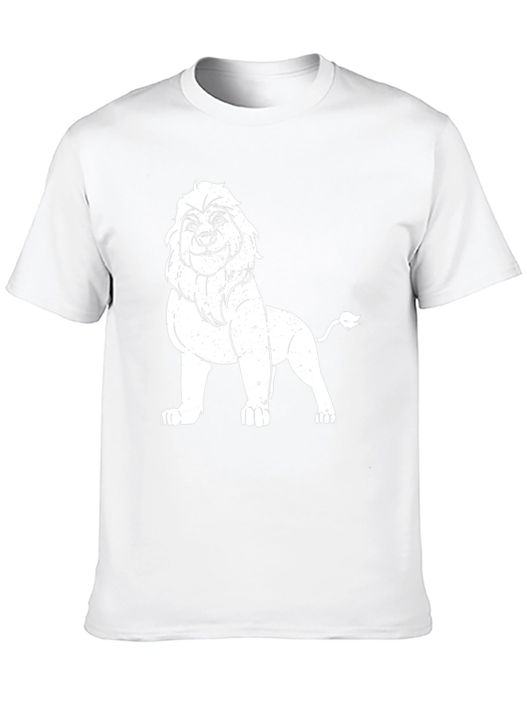 Lion Graphic Tee - Black Casual T-Shirt