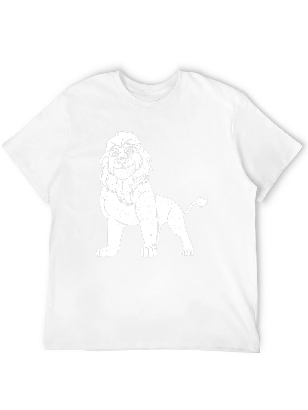 Lion Graphic Tee - Black Casual T-Shirt