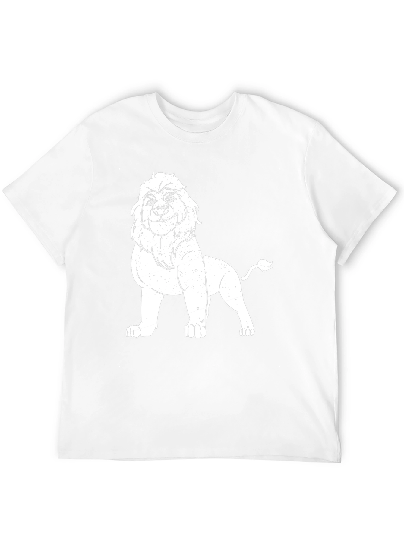 Lion Graphic Tee - Black Casual T-Shirt
