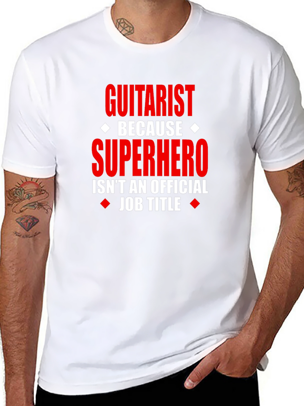 Guitarist Superhero T-Shirt - Funny Musician Tee