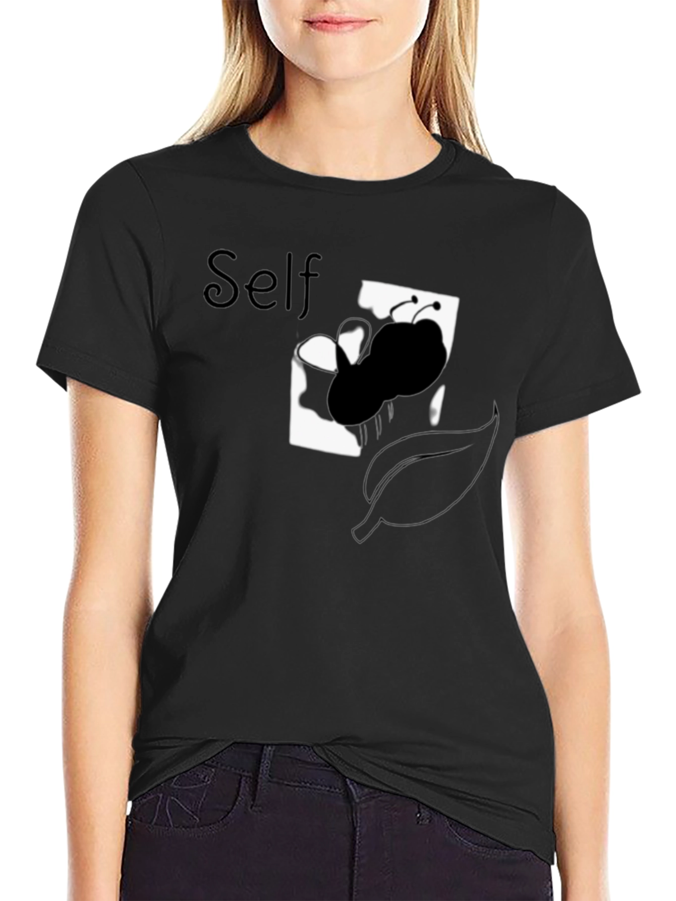 Self Butterfly Graphic Tee - Unique Design Soft Cotton
