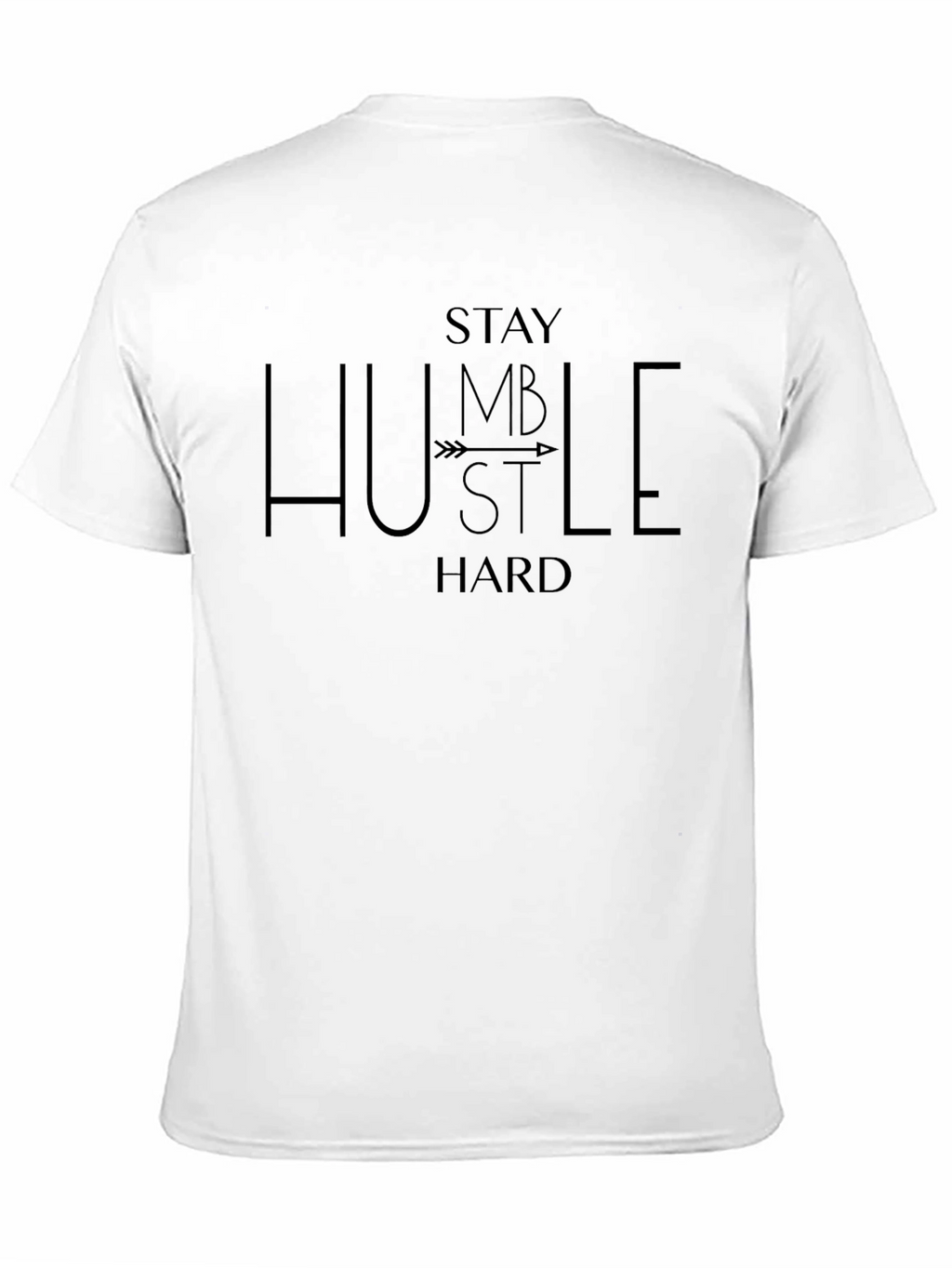 Stay Humble Hustle Hard Black Graphic Tee