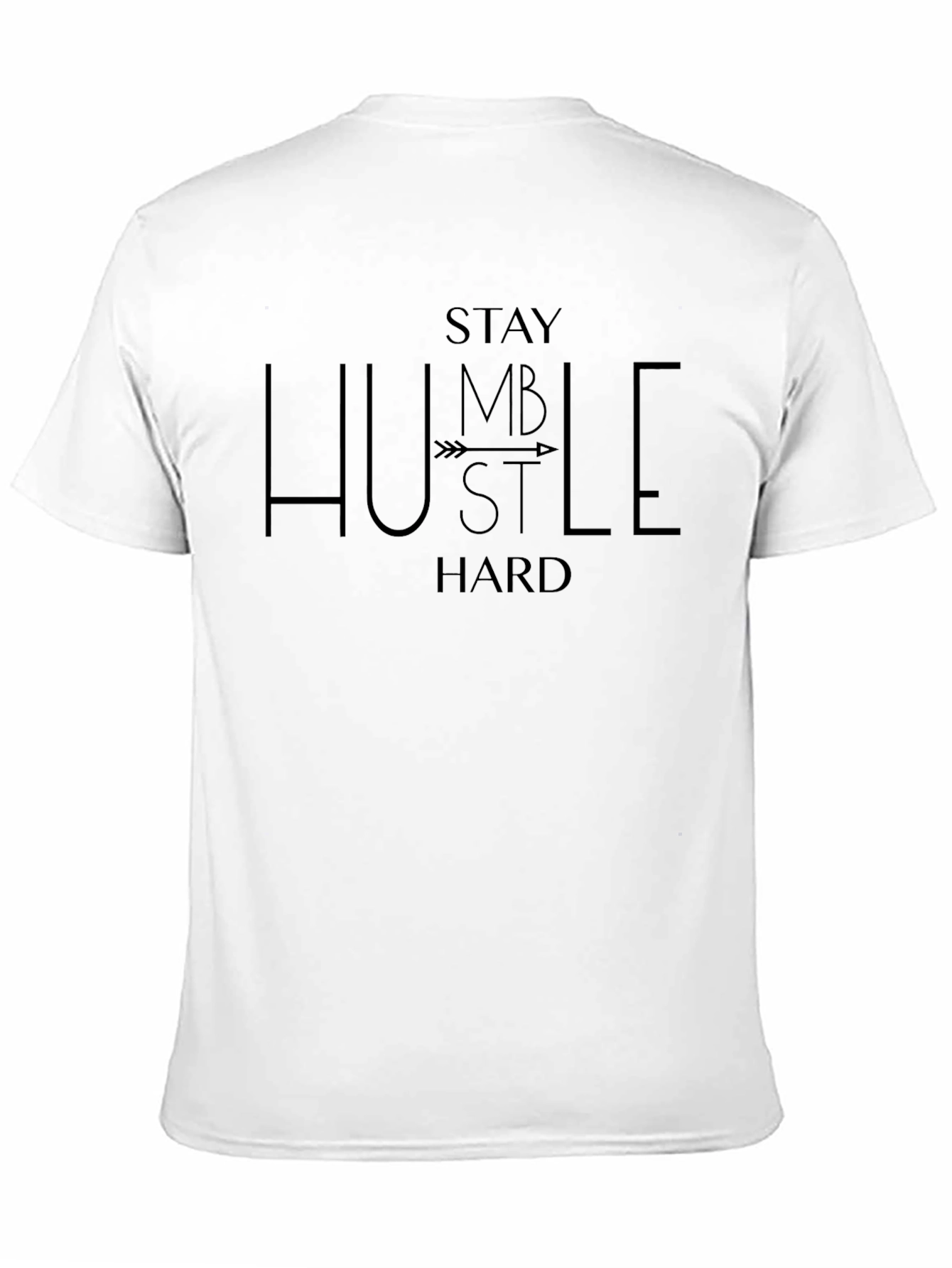 Stay Humble Hustle Hard Black Graphic Tee