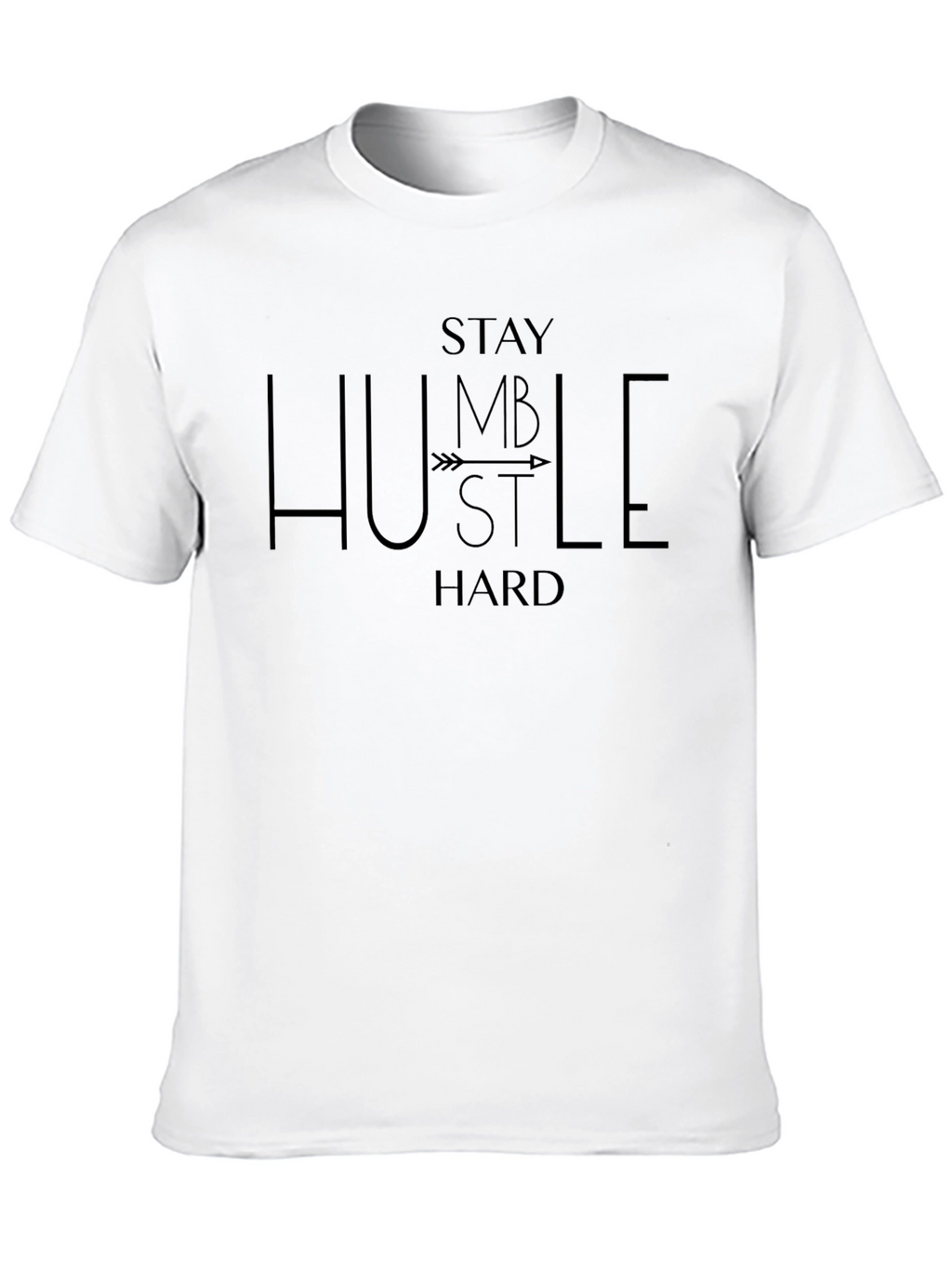 Stay Humble Hustle Hard Black Graphic Tee