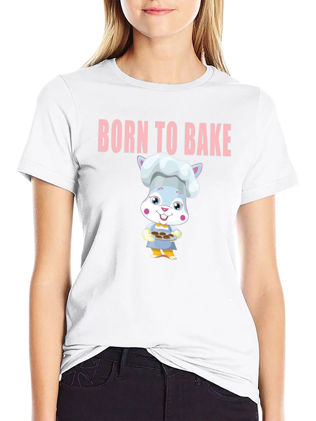 Born to Bake Chef Rabbit T-Shirt
