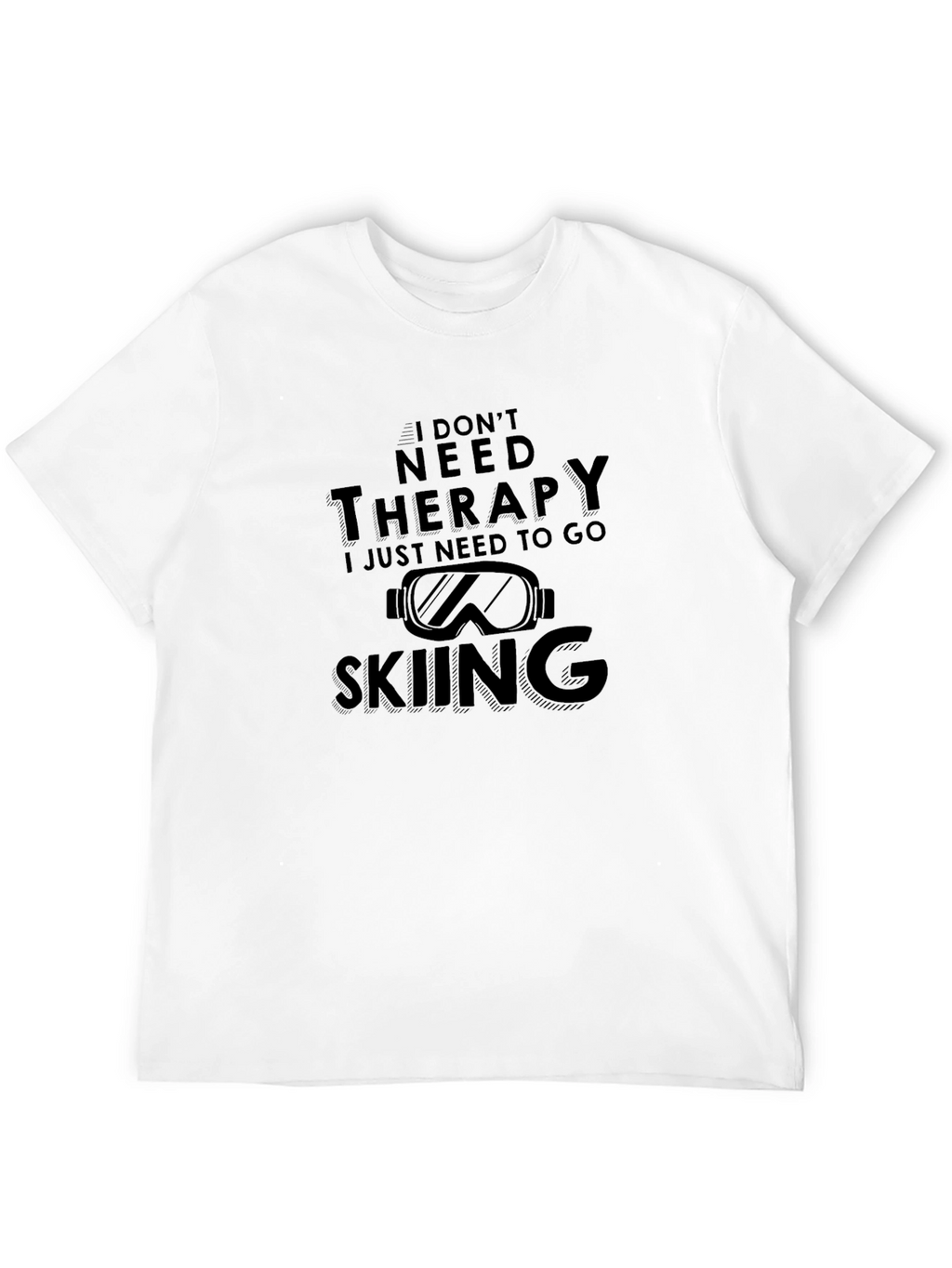 Skiing Therapy Graphic T-Shirt