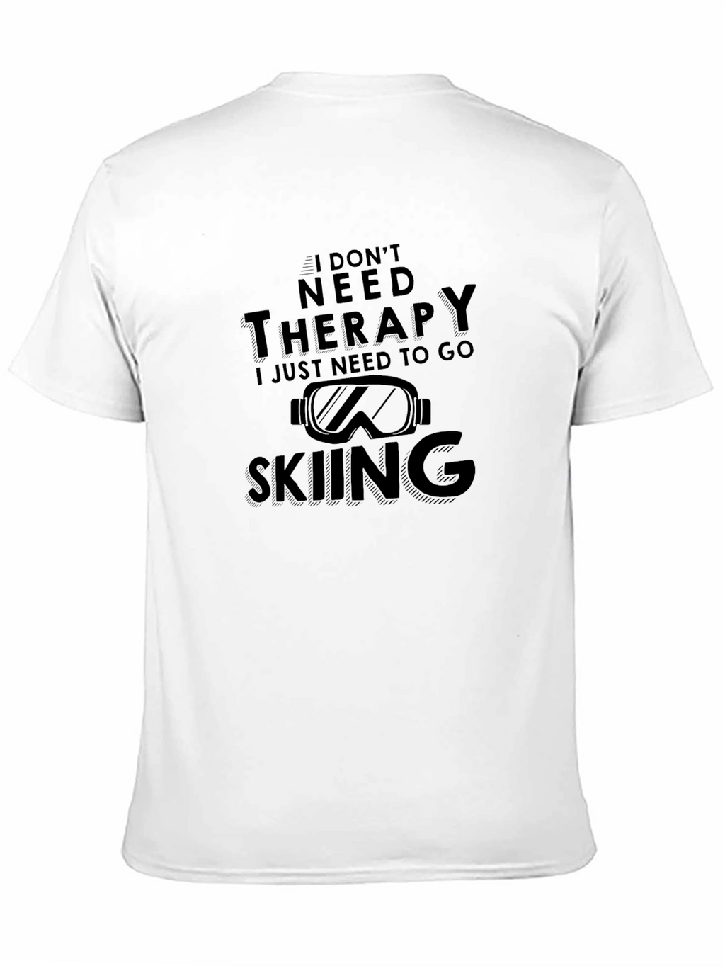 Skiing Therapy Graphic T-Shirt