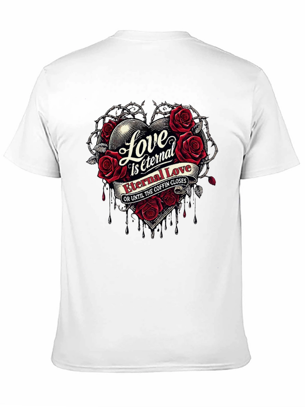 Eternal Love Graphic T-Shirt - Gothic Romantic Style