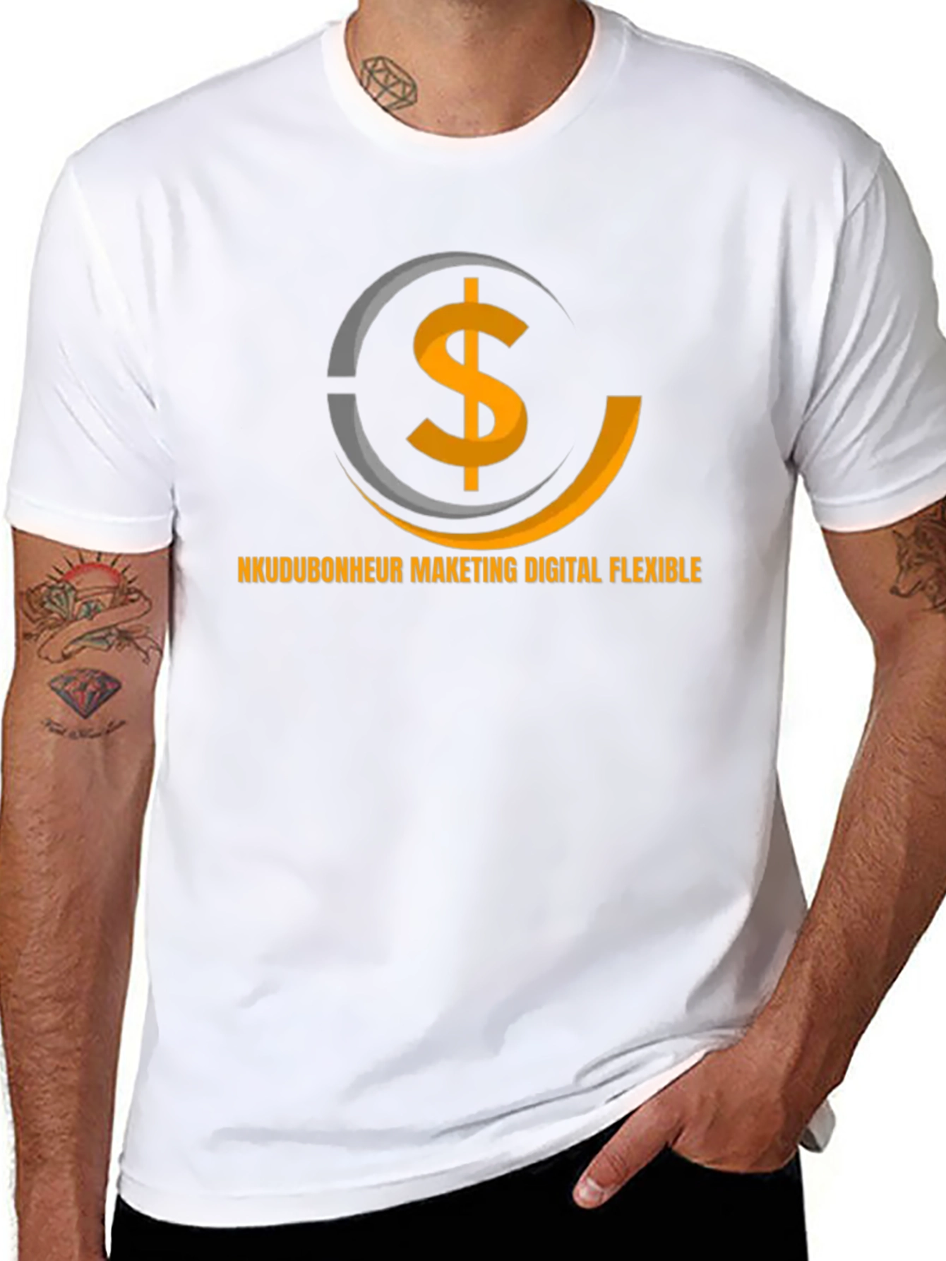 Digital Marketing Flexible Black T-Shirt