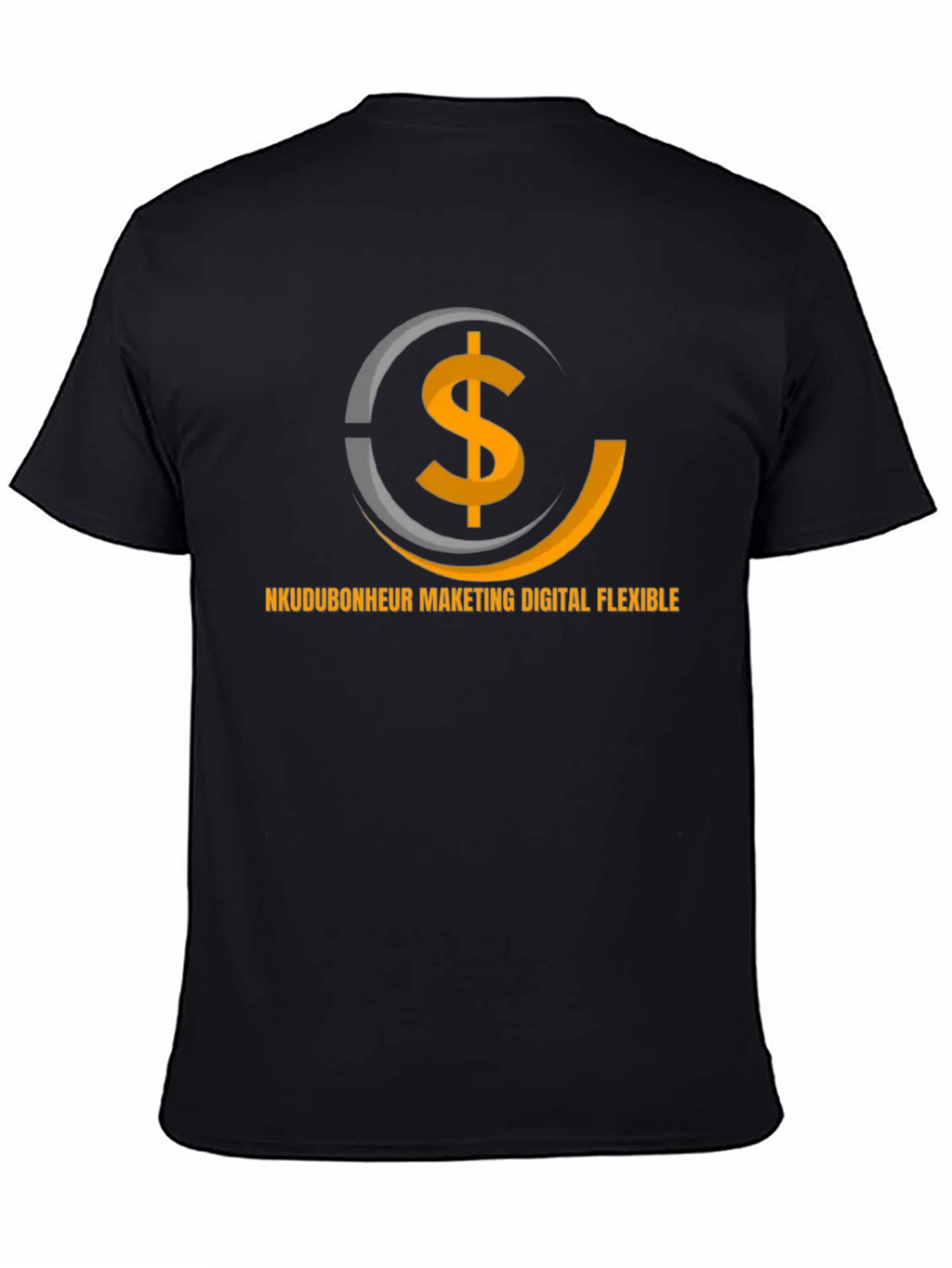 Digital Marketing Flexible Black T-Shirt