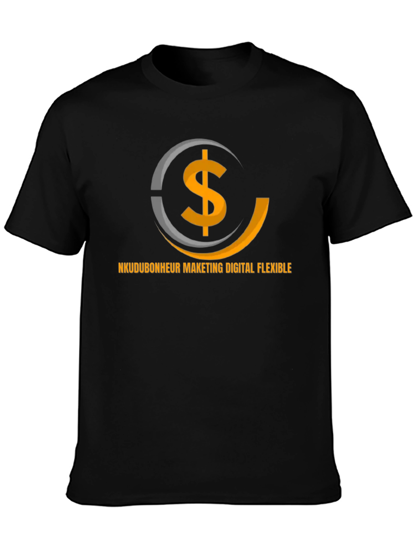 Digital Marketing Flexible Black T-Shirt