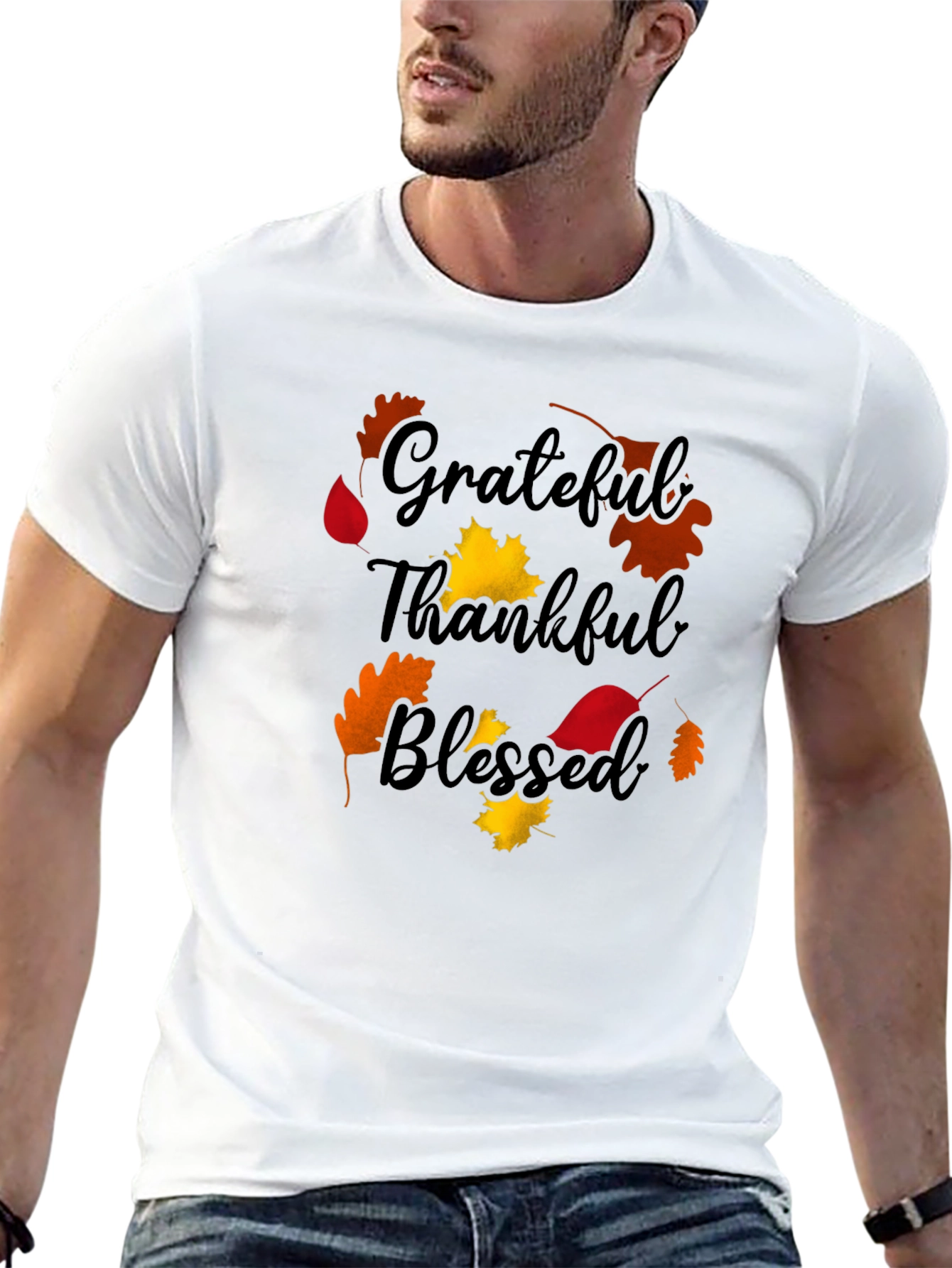 Grateful Thankful Blessed Fall T-Shirt