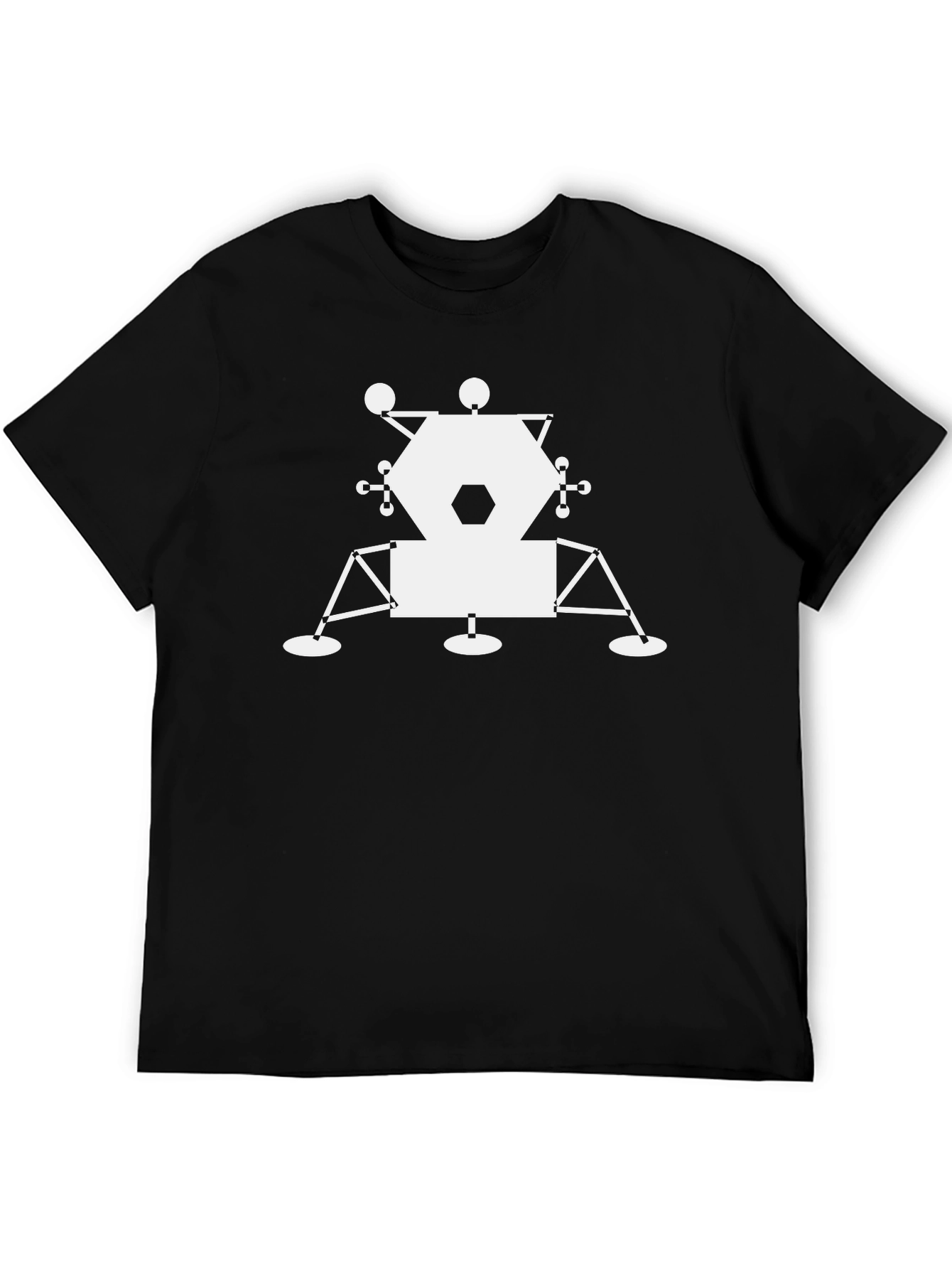 Lunar Lander Graphic Tee - Space Exploration Shirt