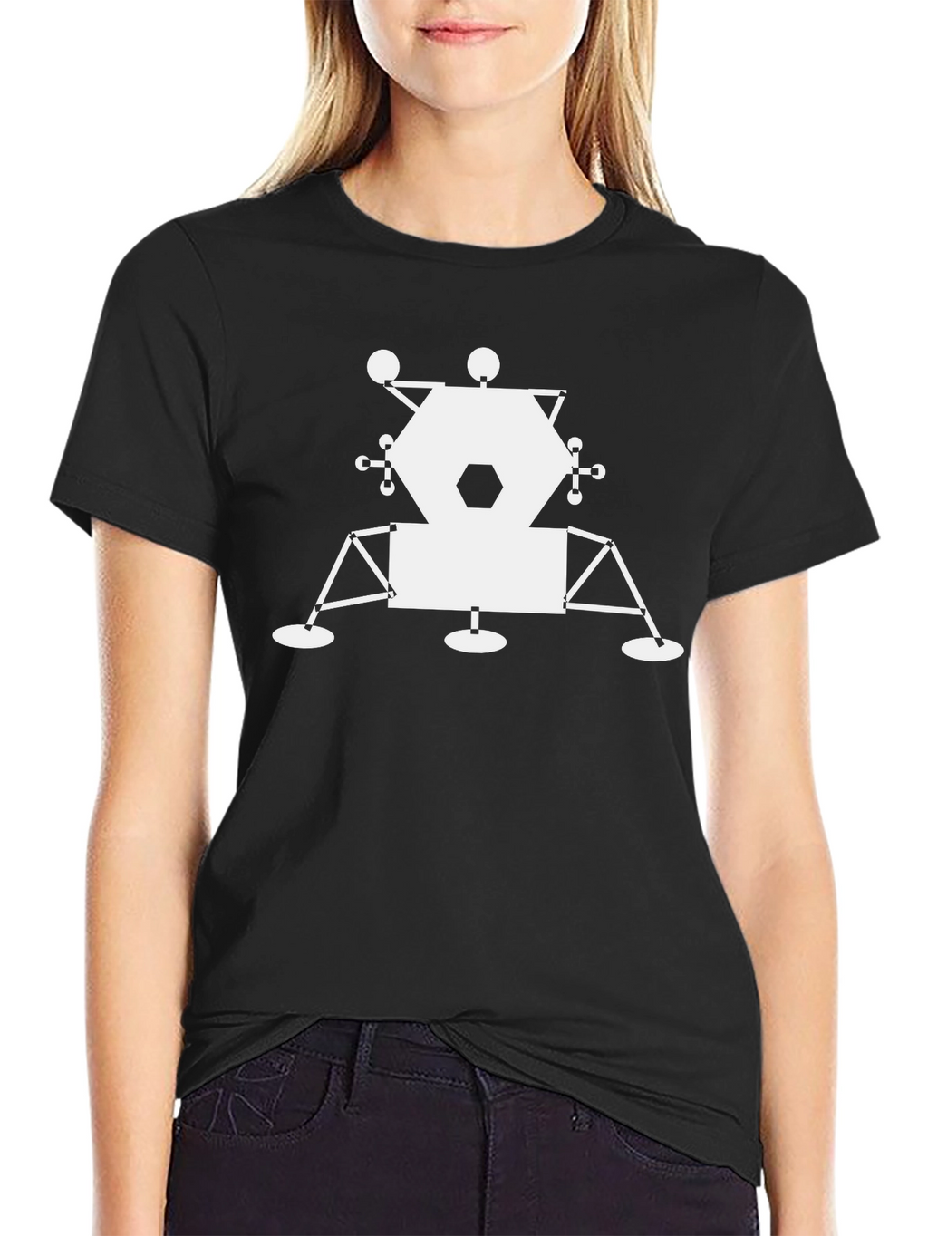 Lunar Lander Graphic Tee - Space Exploration Shirt
