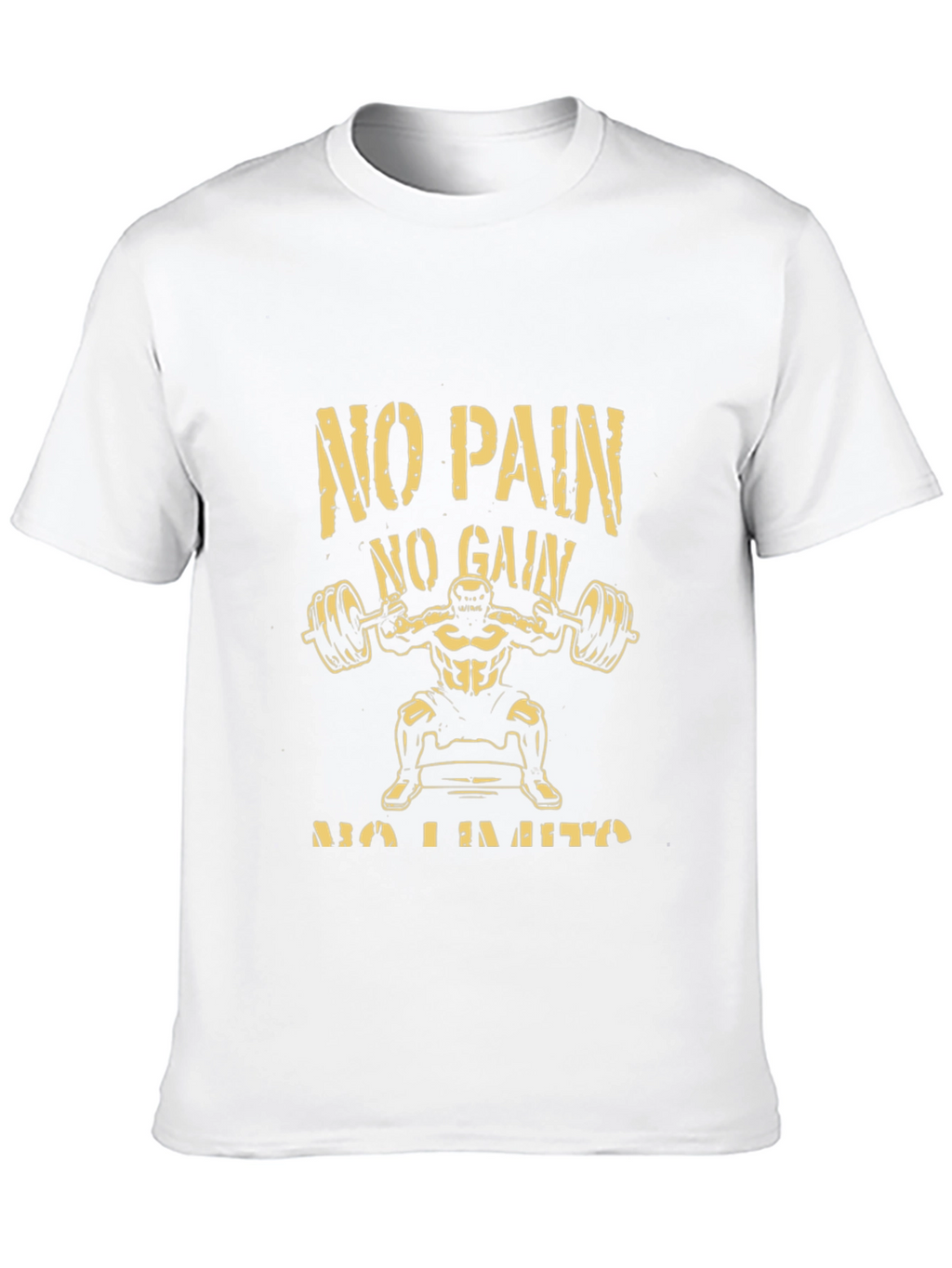 No Pain No Gain Black Graphic T-Shirt