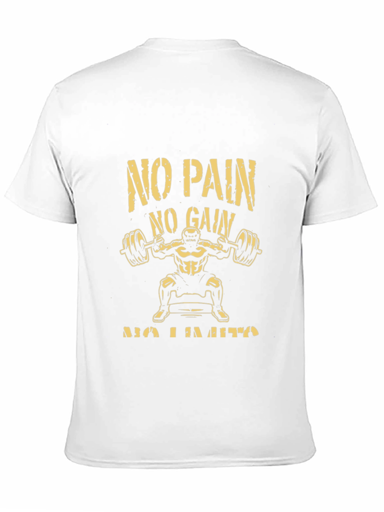 No Pain No Gain Black Graphic T-Shirt