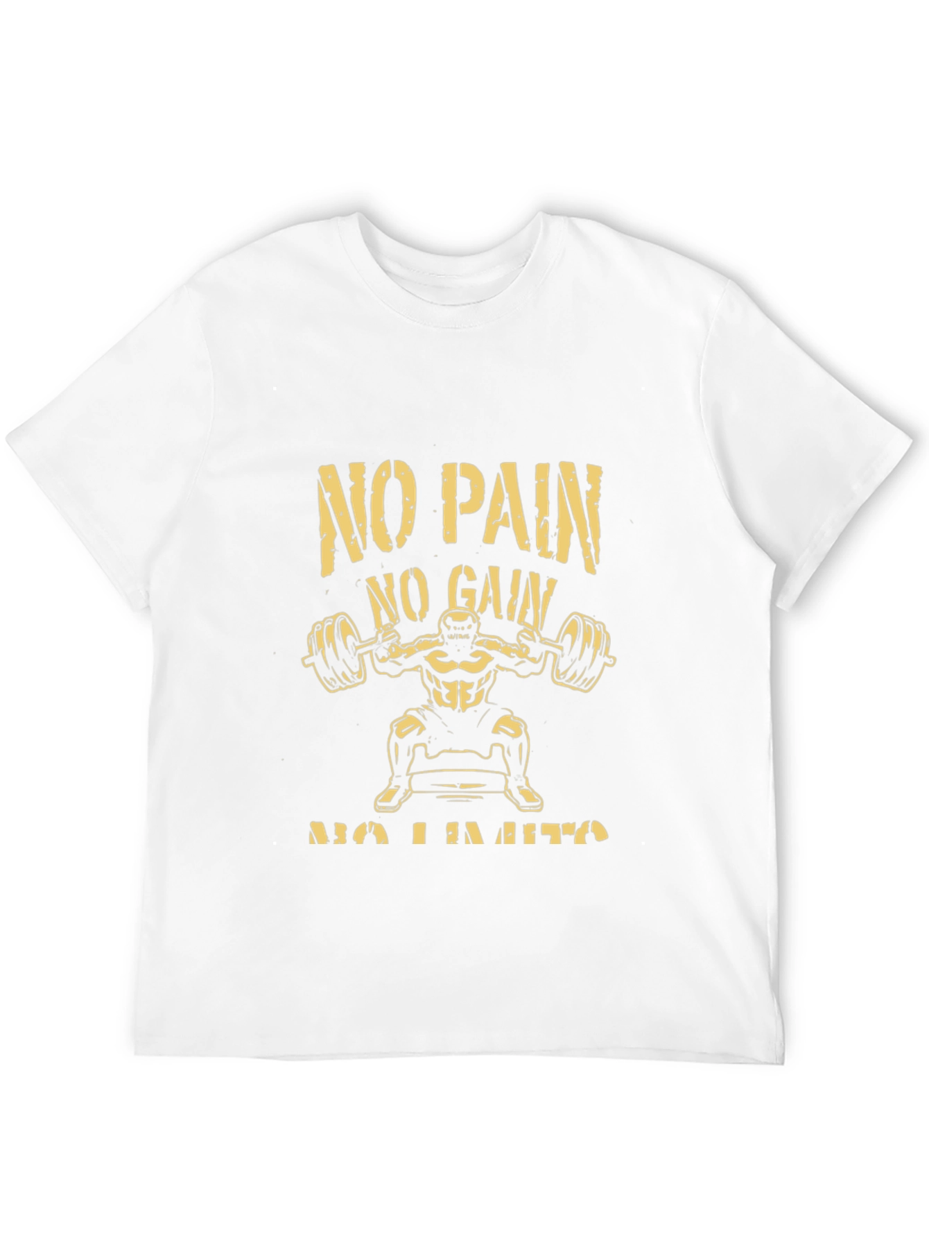No Pain No Gain Black Graphic T-Shirt