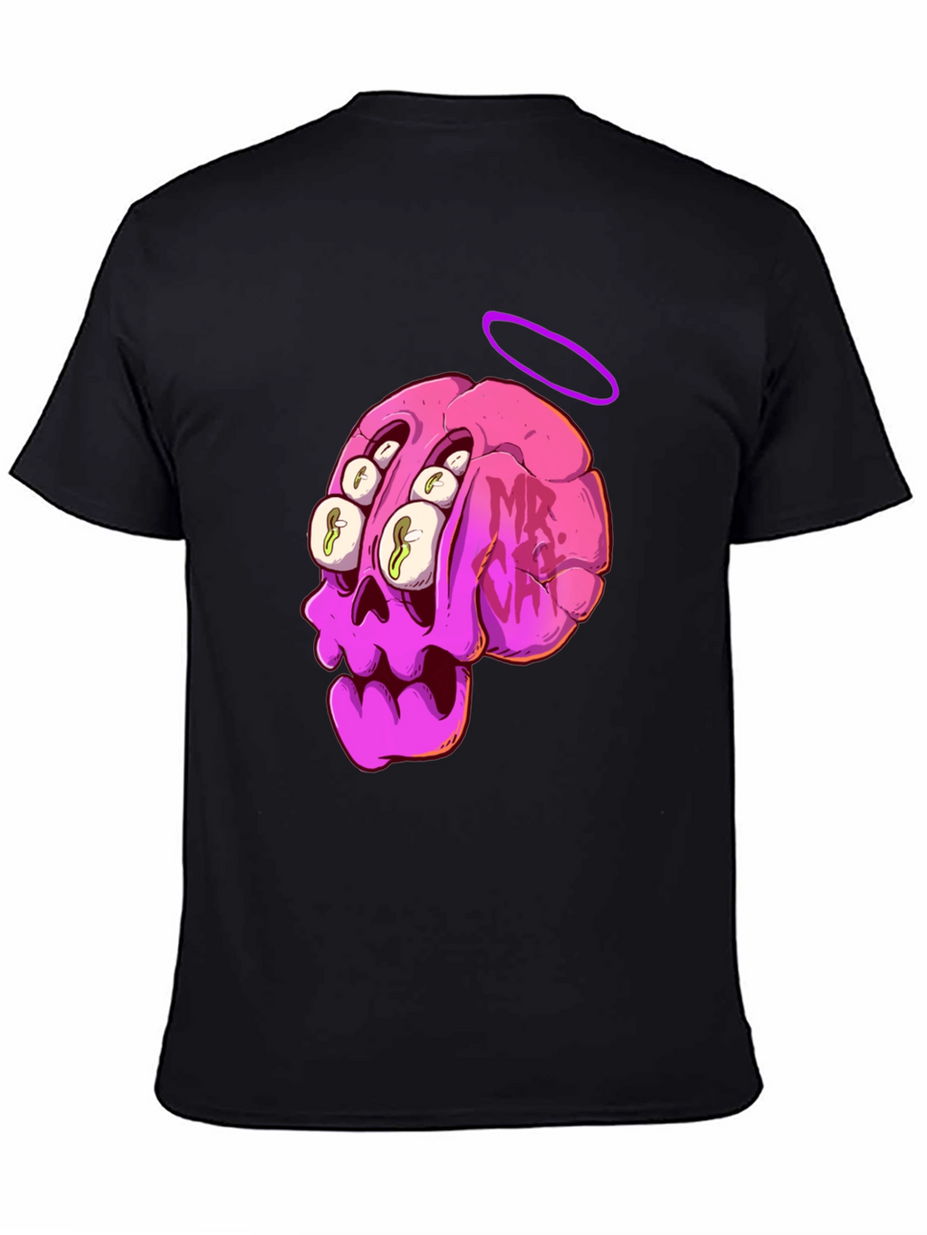 Skull Brain Graphic Tee - Unique Art T-Shirt