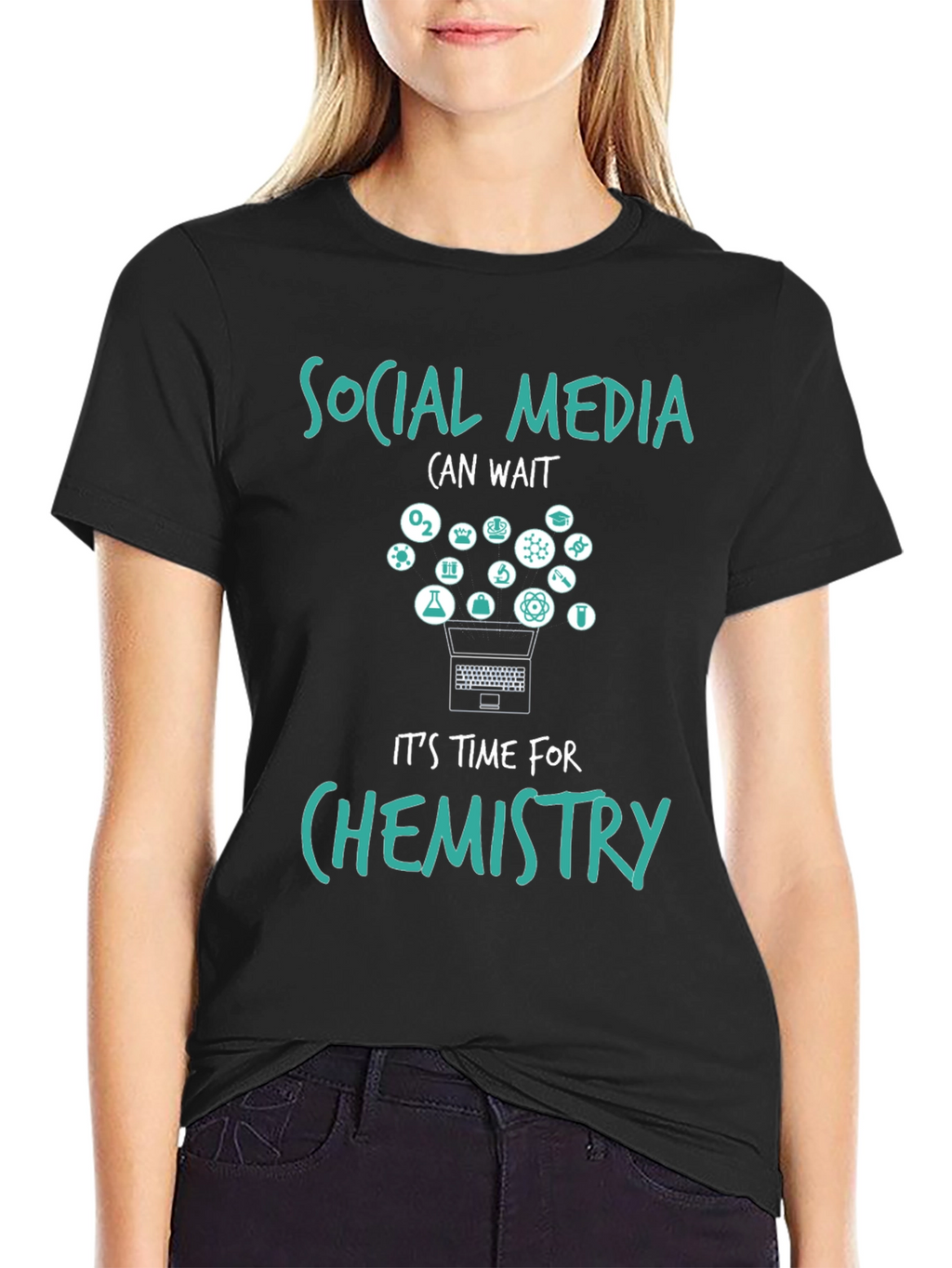Social Media Can Wait Chemistry T-Shirt