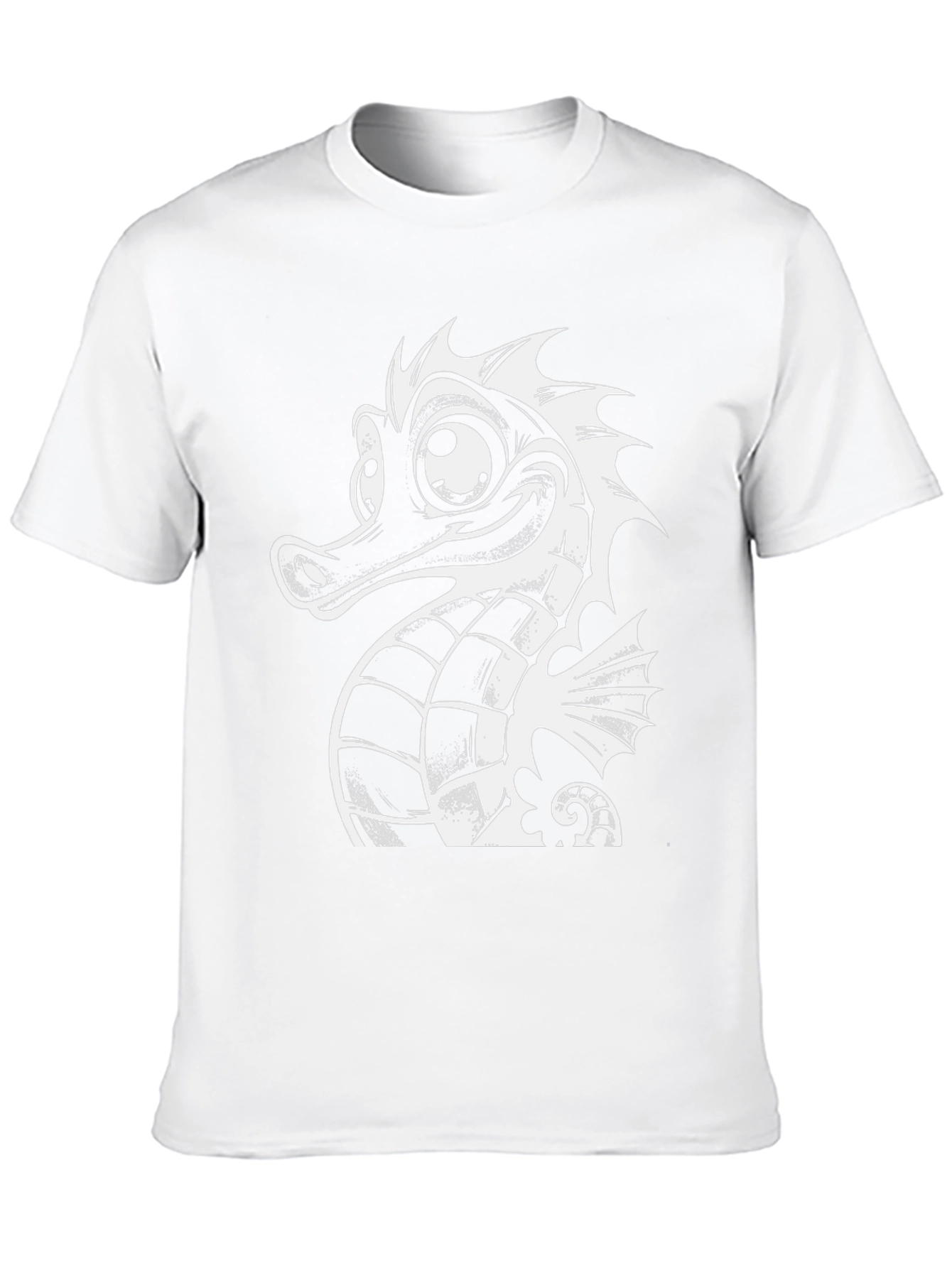 Seahorse Graphic Tee - Black