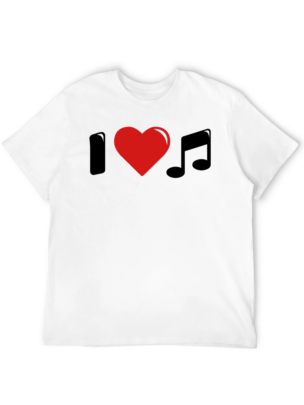 I Heart Music Black T-Shirt