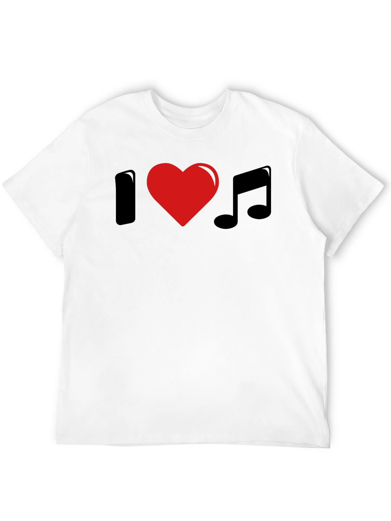 I Heart Music Black T-Shirt