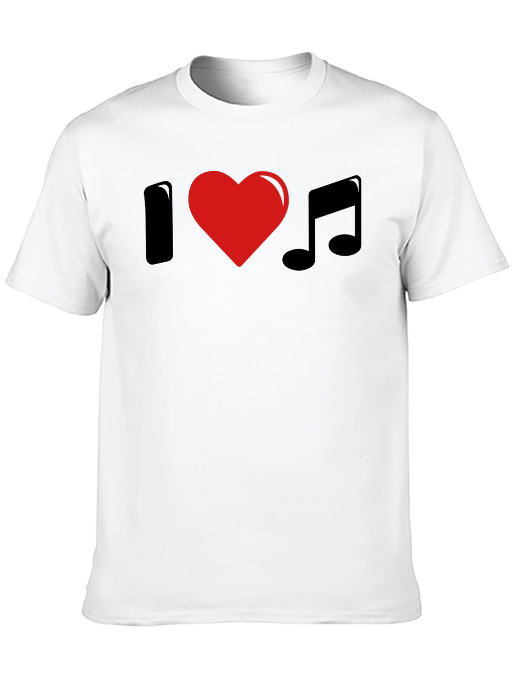 I Heart Music Black T-Shirt