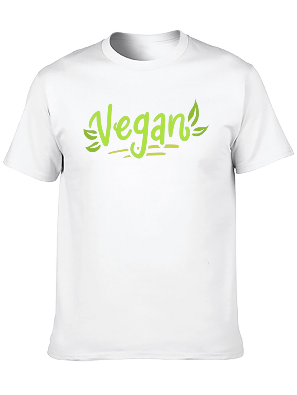 Vegan Graphic Tee - Black Cotton Blend T-Shirt