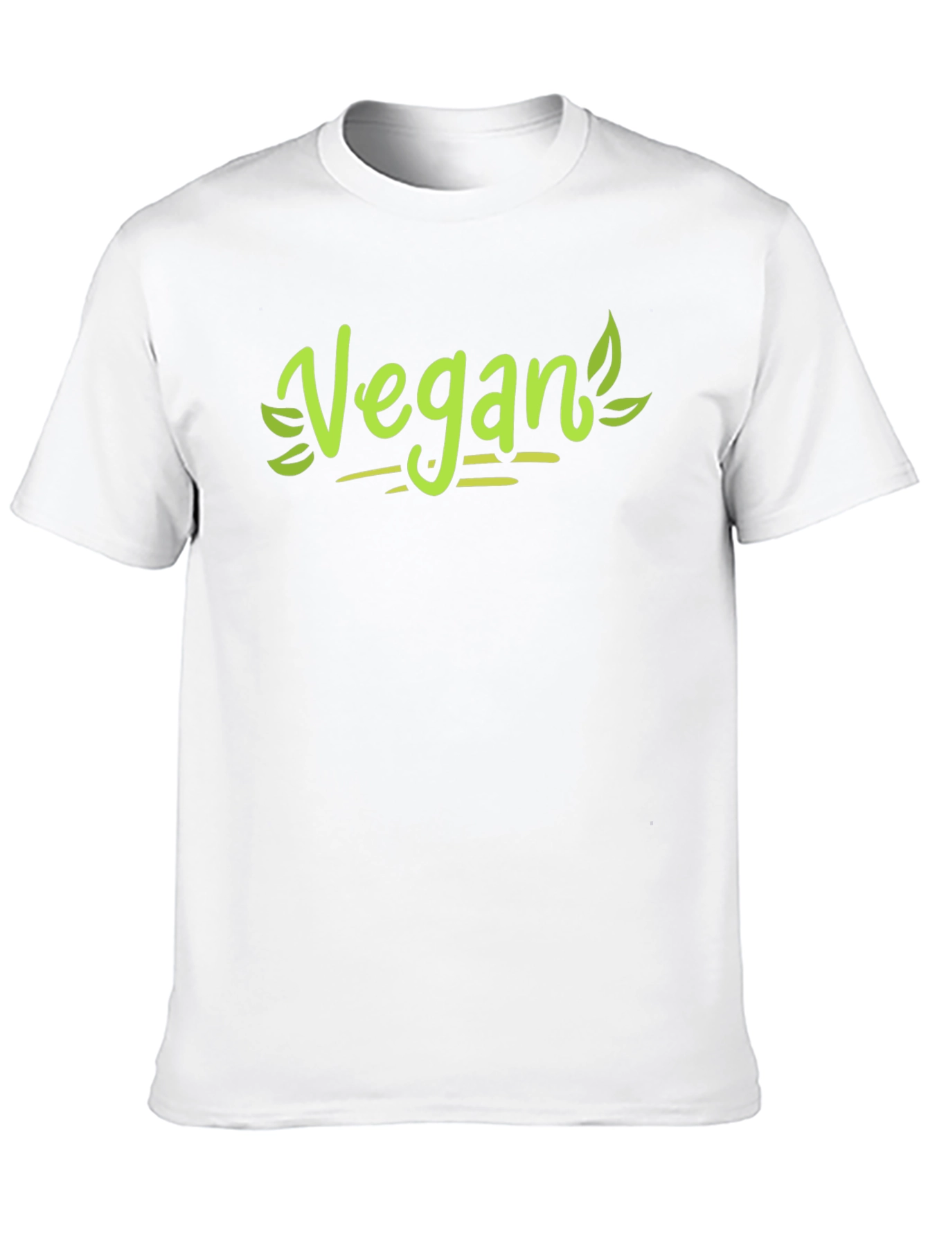 Vegan Graphic Tee - Black Cotton Blend T-Shirt