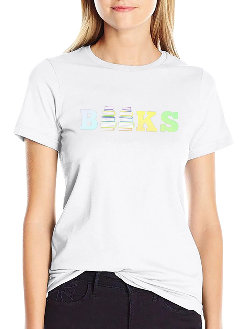 Stylish Books Graphic Tee - Reading Lover Shirt